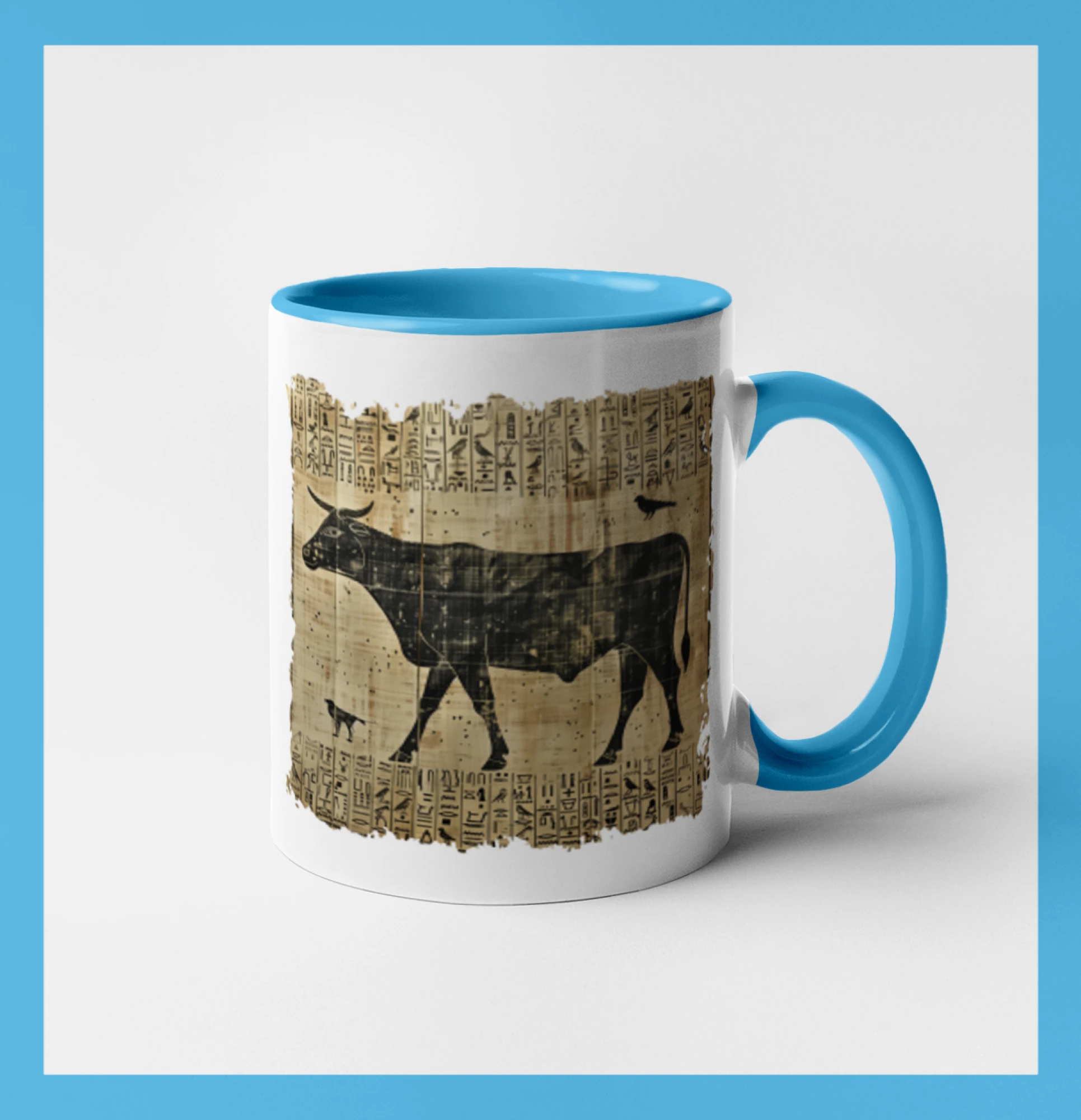 Egyptské hieroglyfy kráva