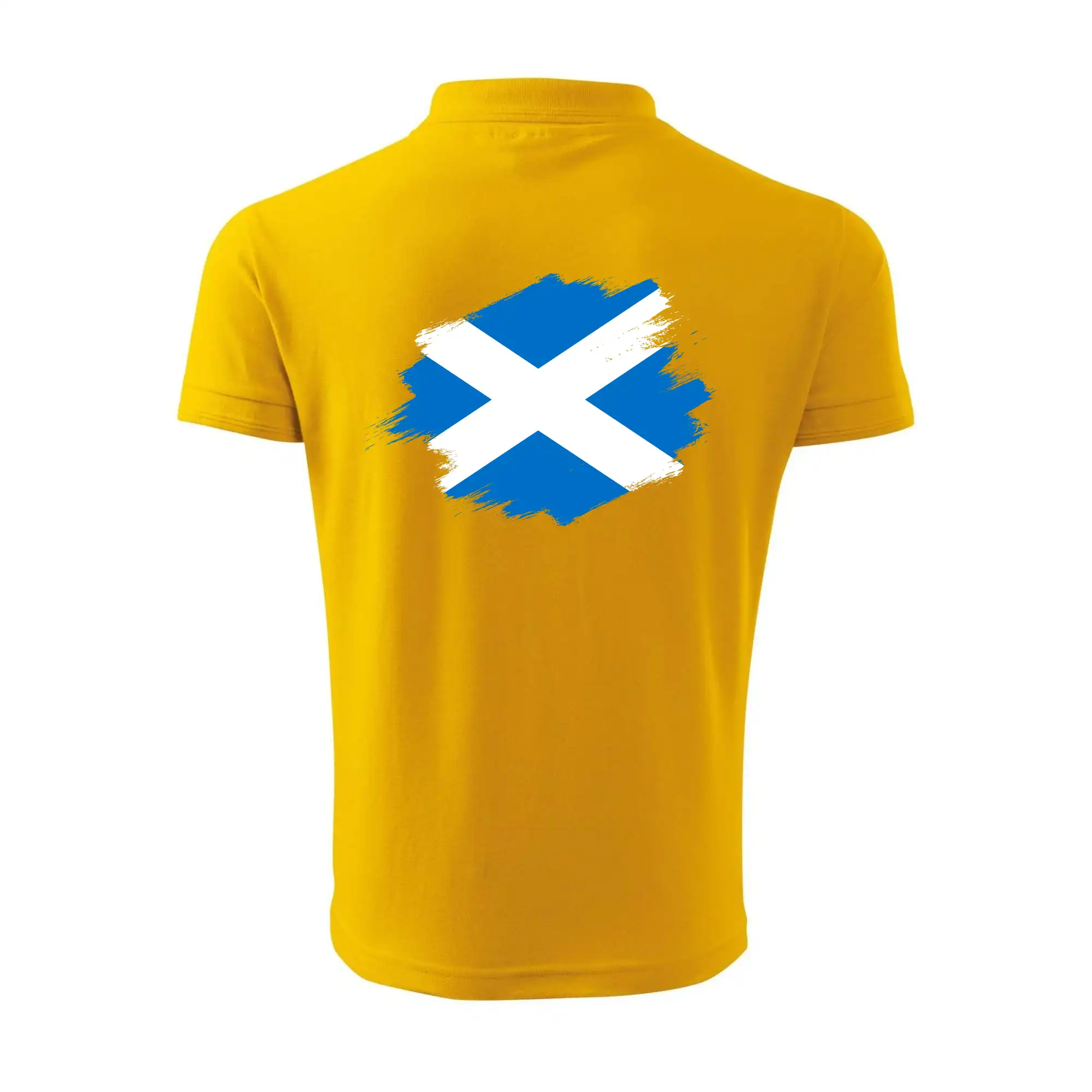 Skotská vlajka kreslená štetcem