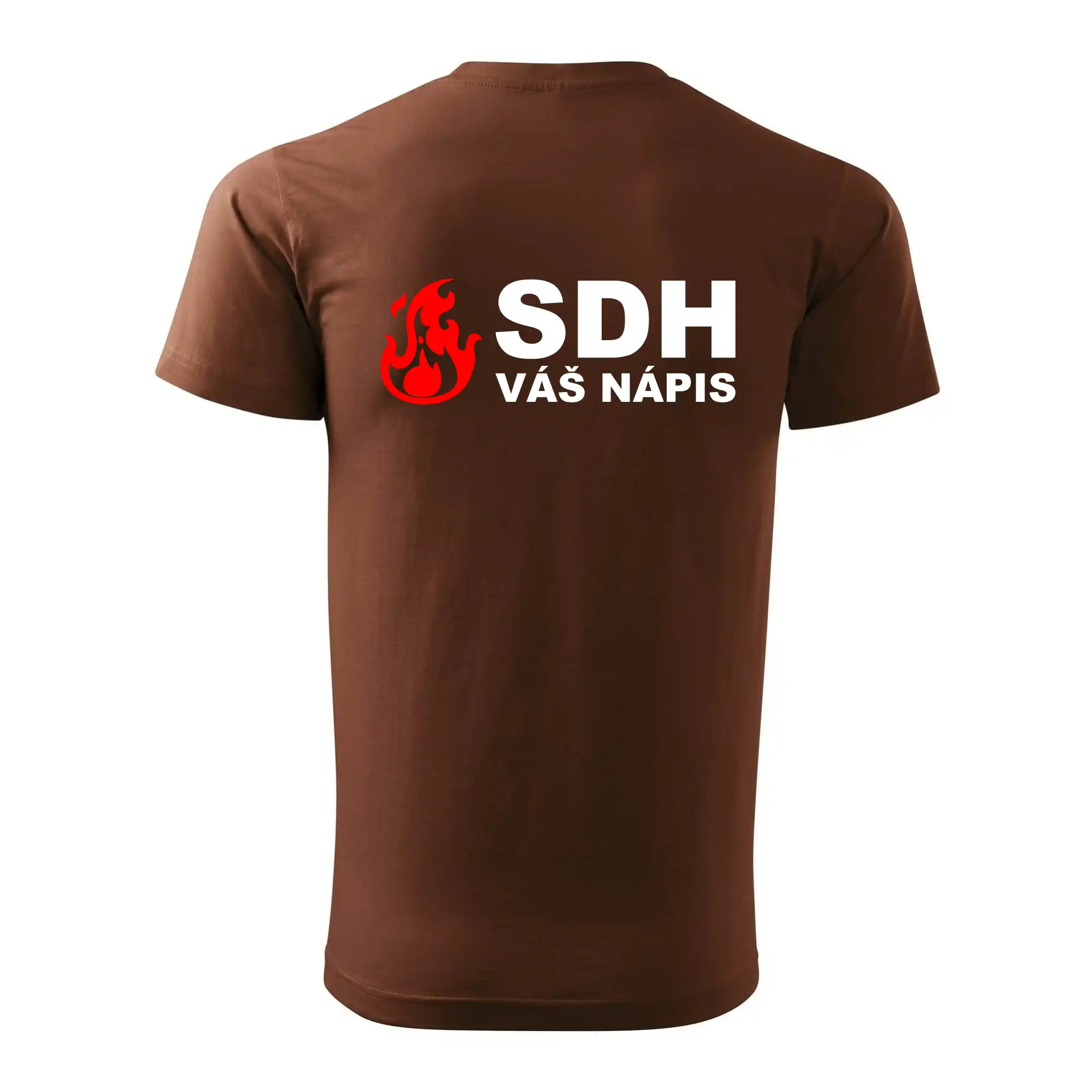 SDH nápis (oheň, název sboru - vlastní nápis)