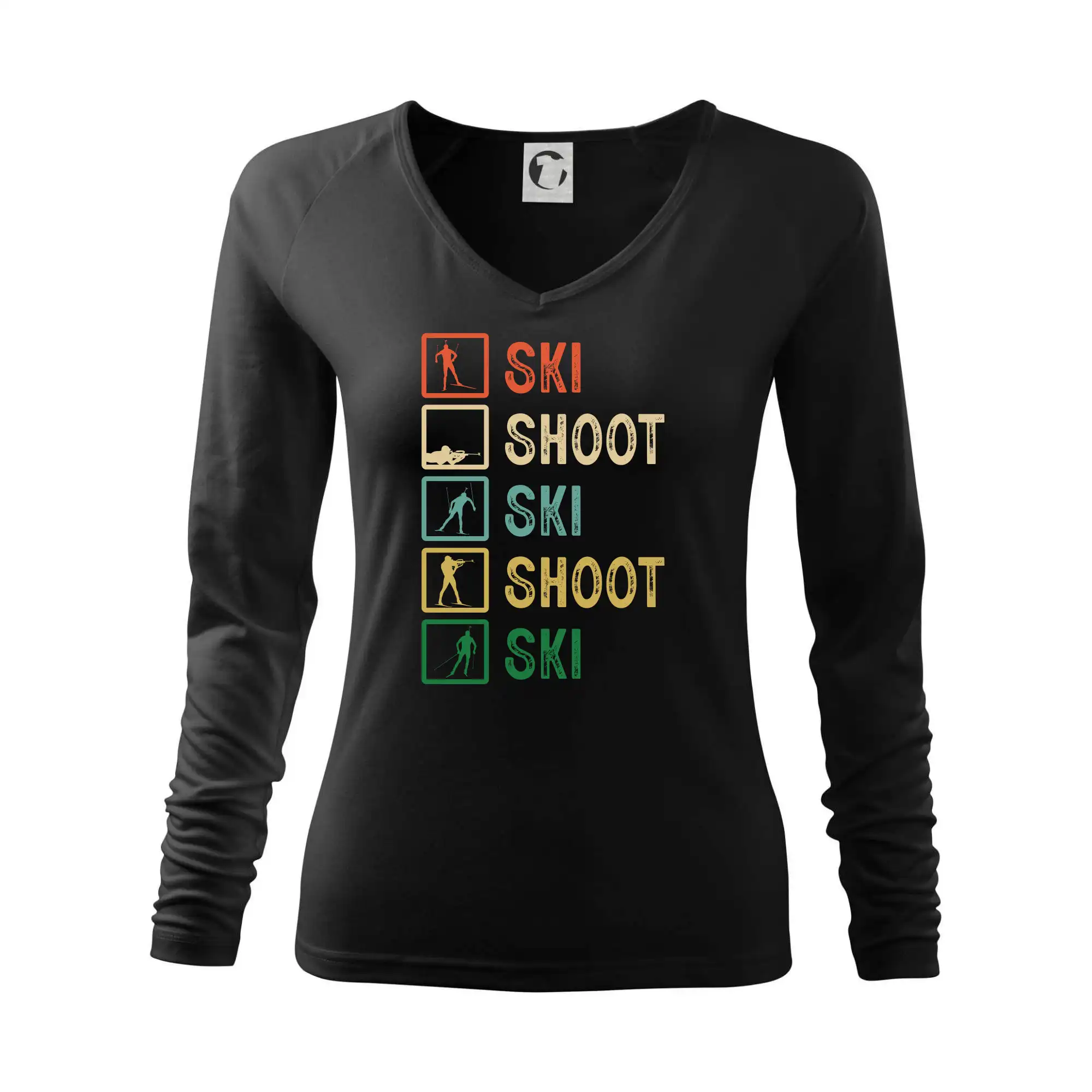Biatlon ski shoot ski