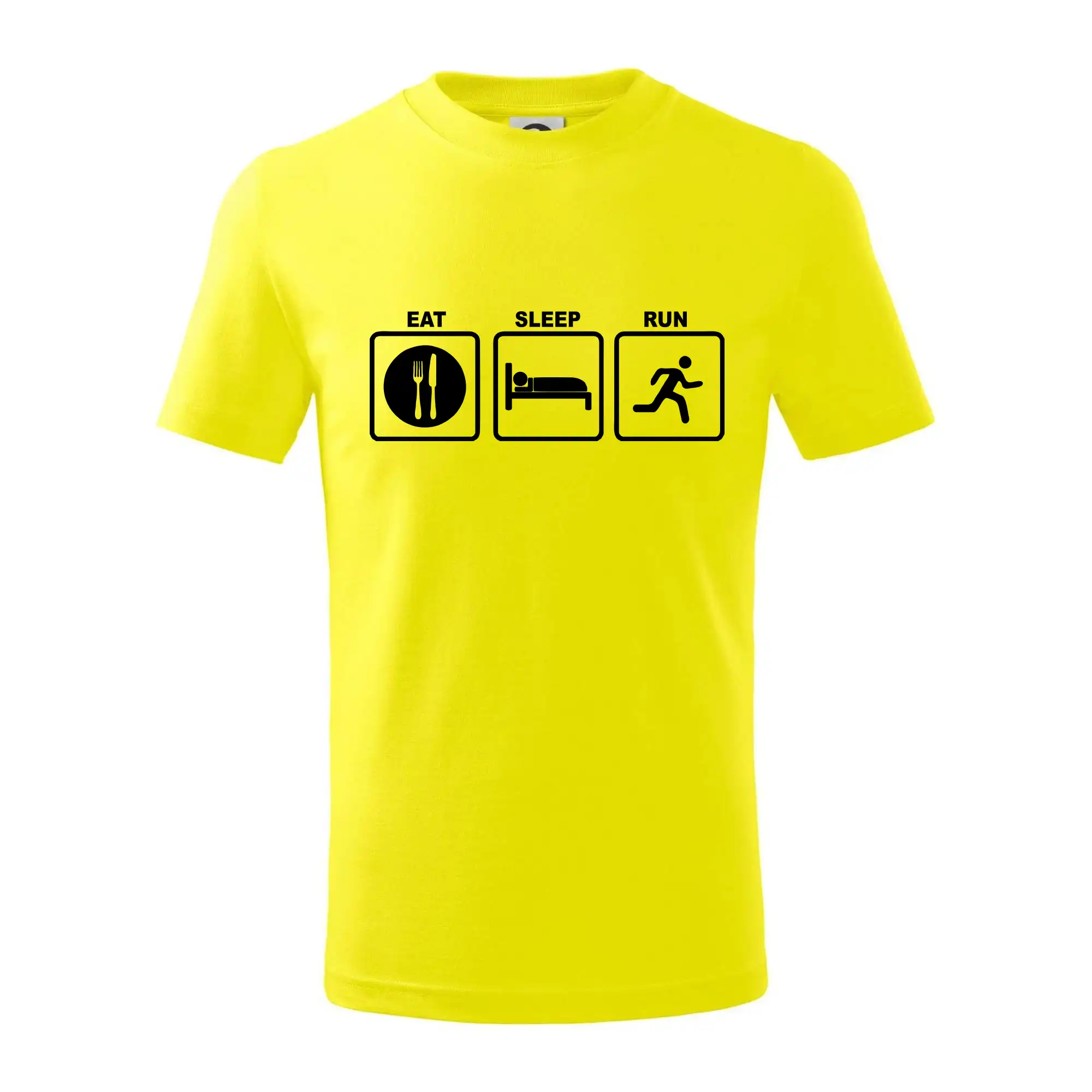 Eat sleep run čtverce