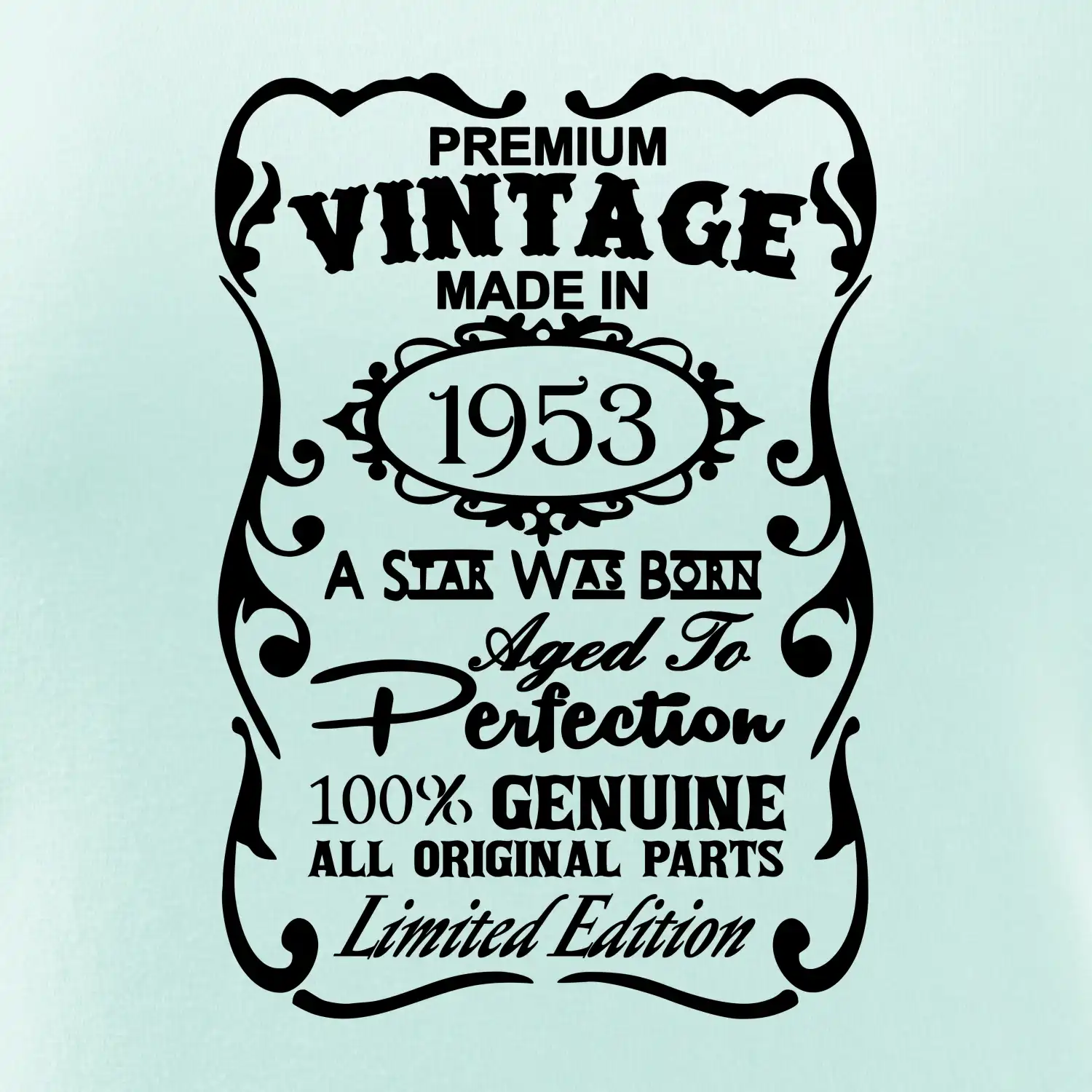 Vintage Etiketa - 1953