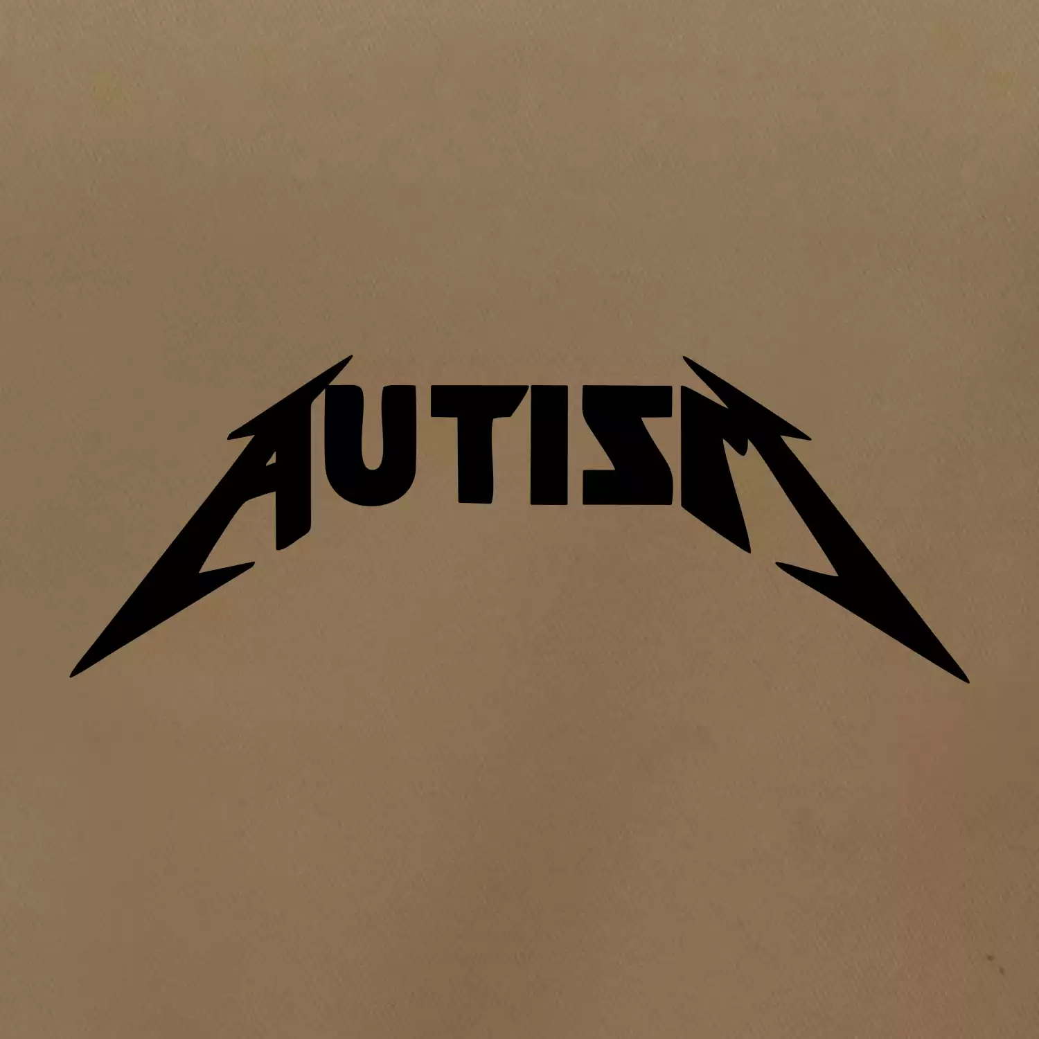 Autism rock nápis