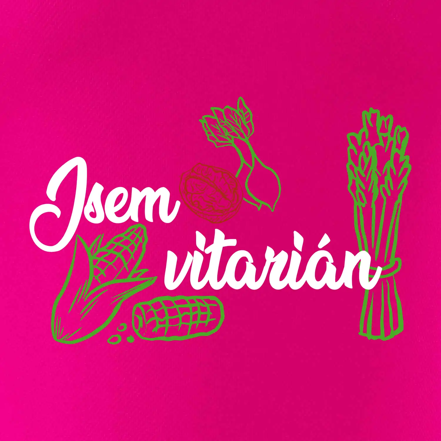 Jsem vitarián - nápis