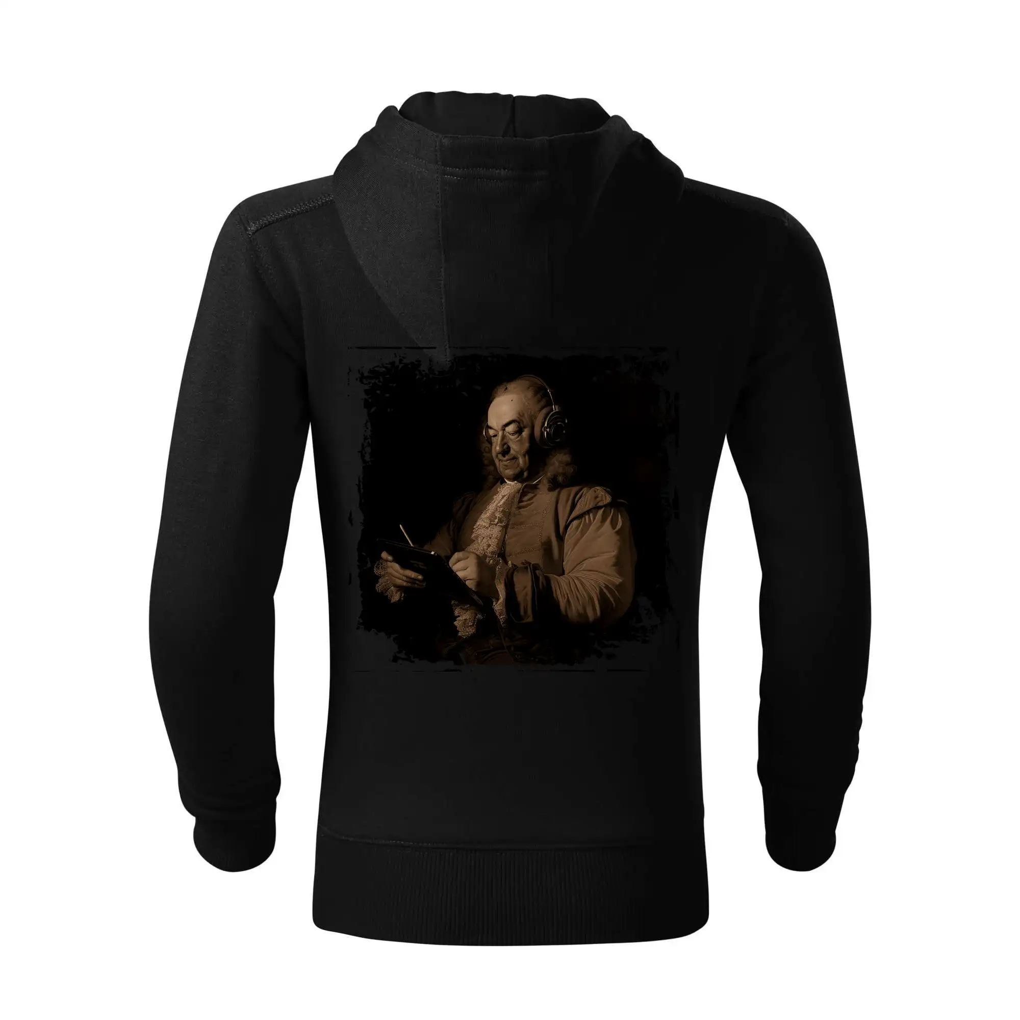 Johann Sebastian Bach se sluchátky