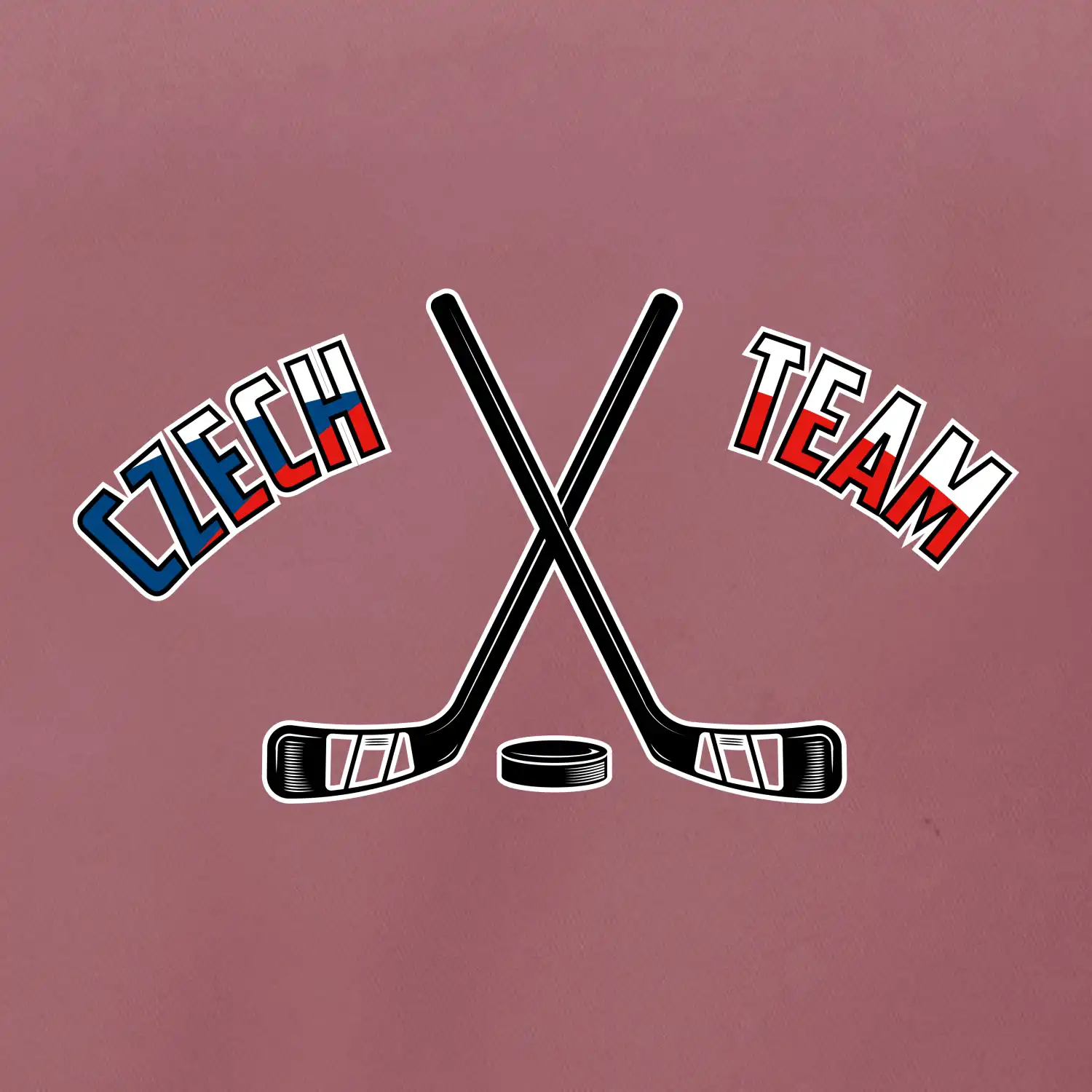 Czech team - hokejky a puk