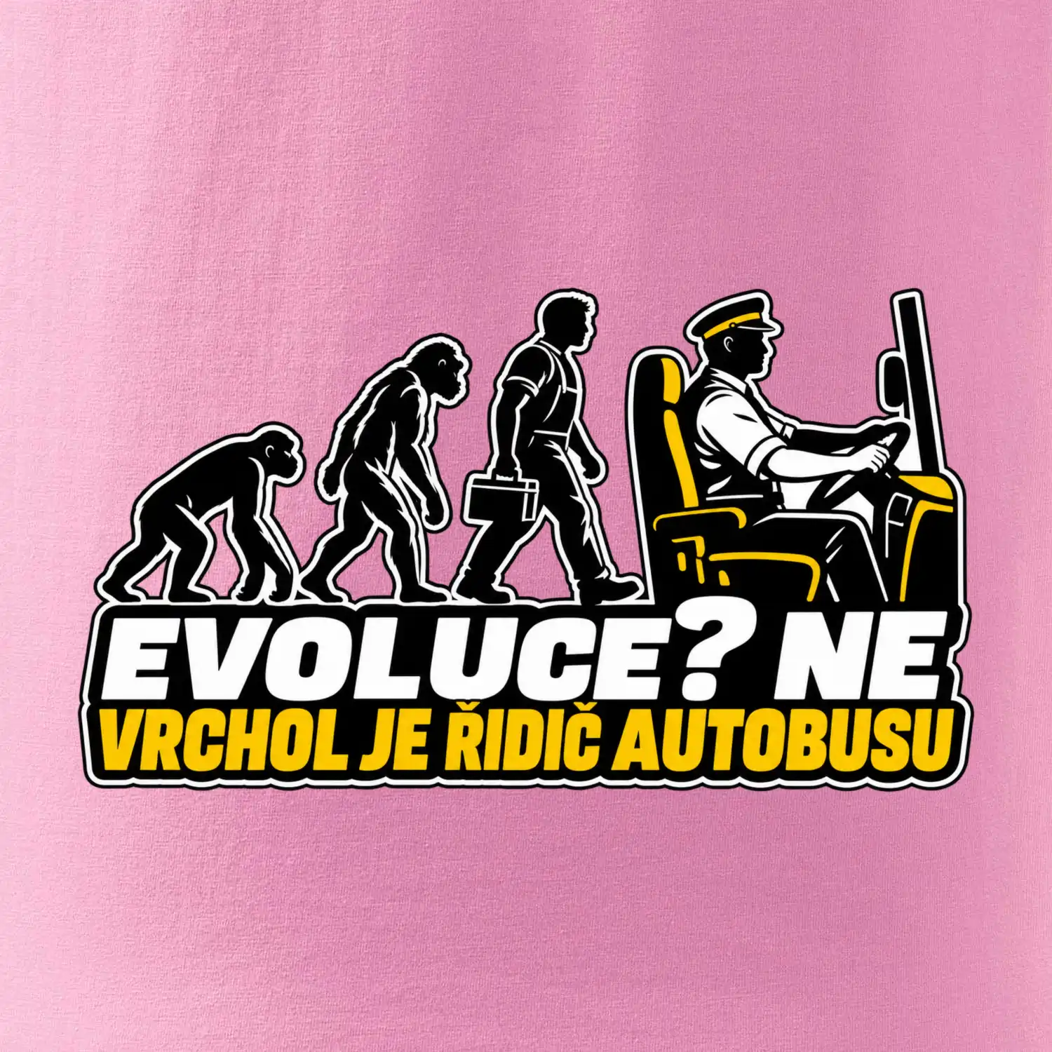 Evoluce vrchol je řidič autobusu