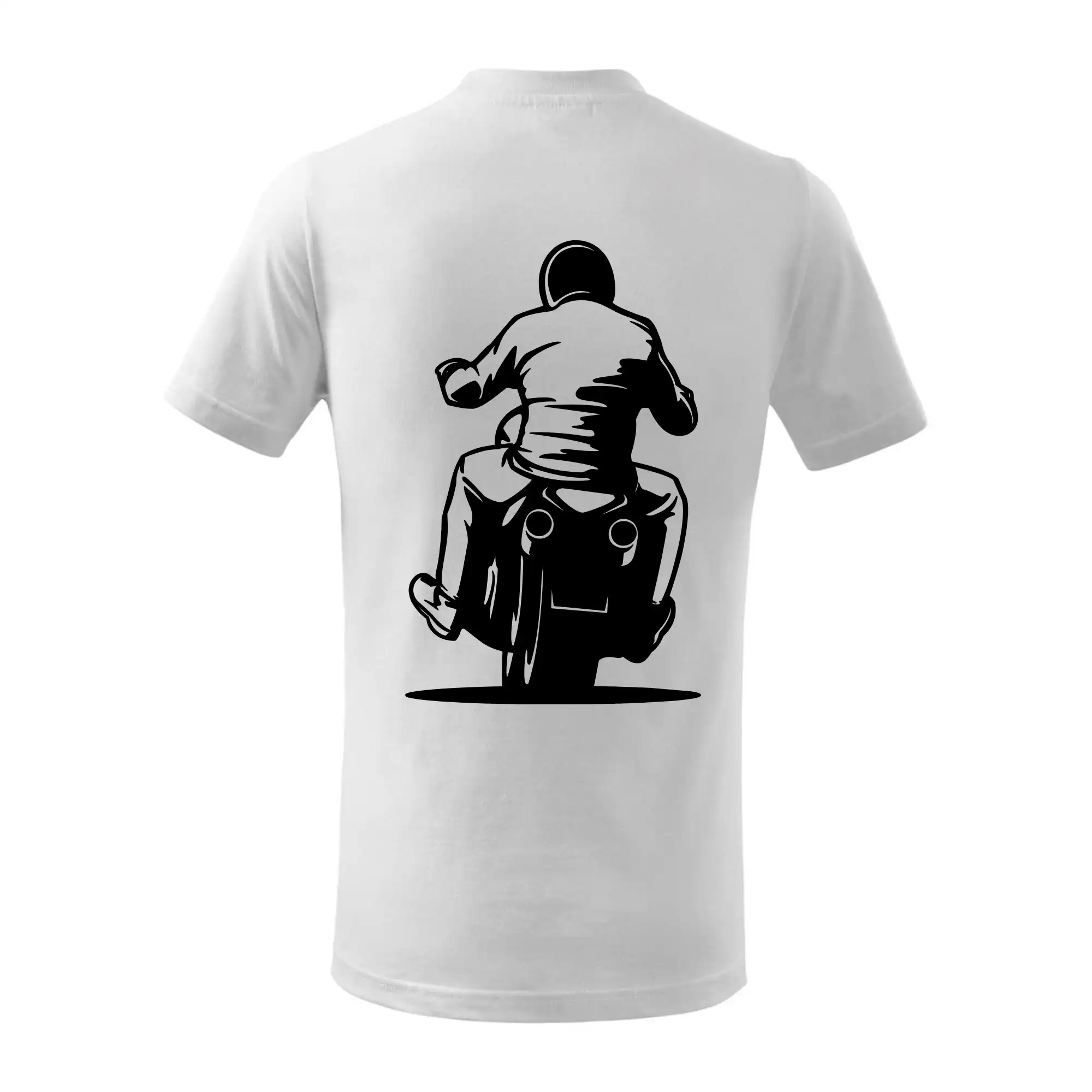 Motorkář na zádech - chopper