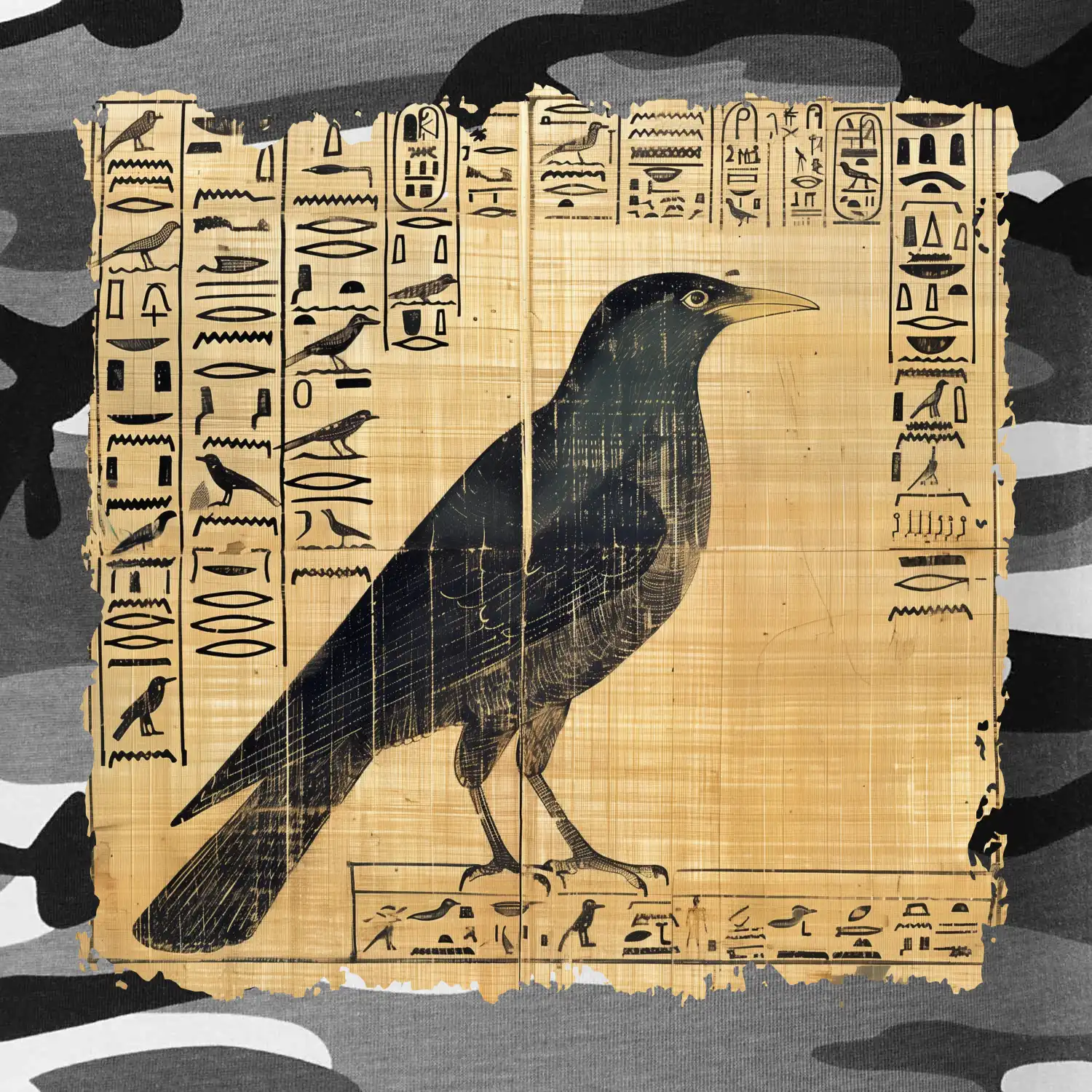 Egyptské hieroglyfy pták