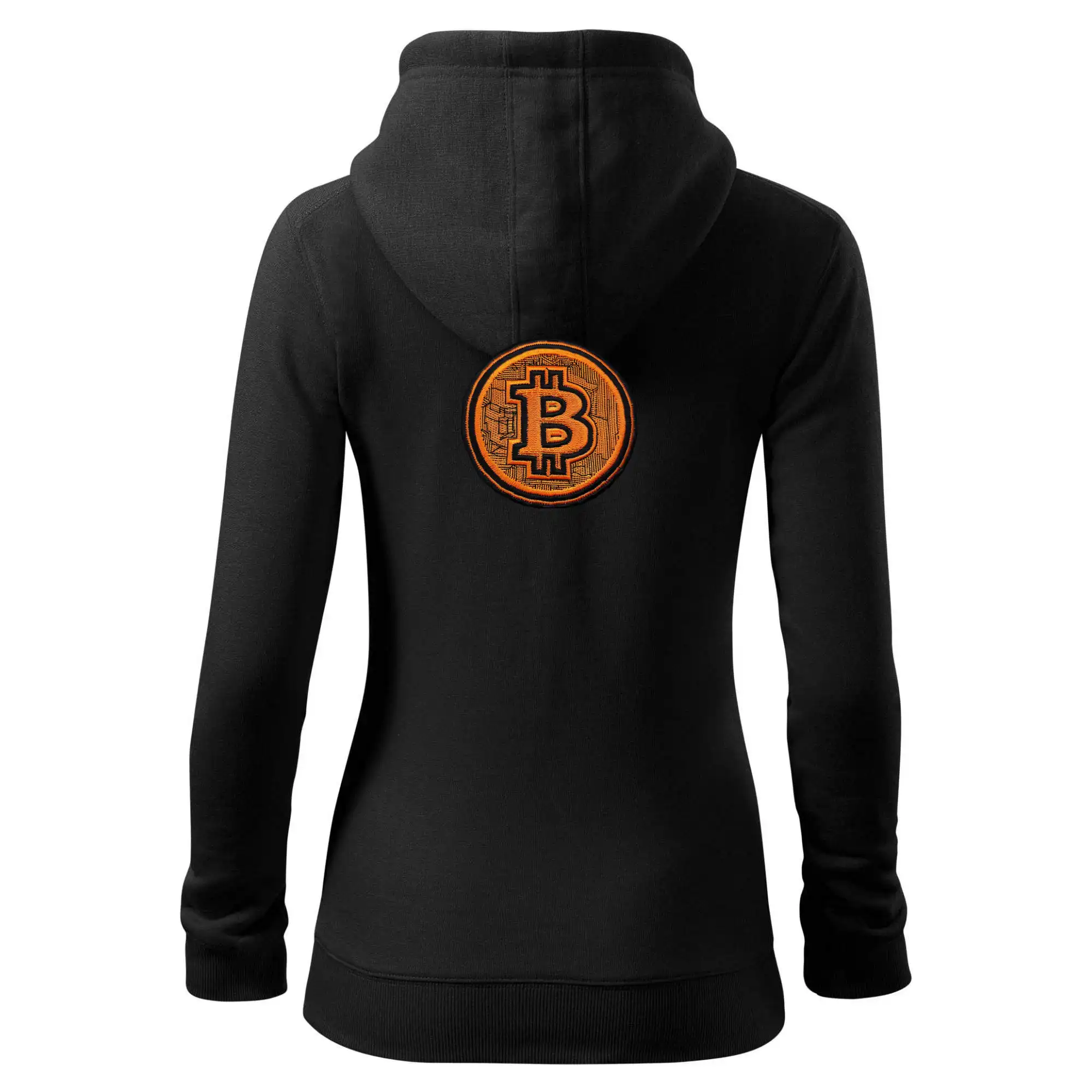 Logo bitcoin ve vyšívaném stylu