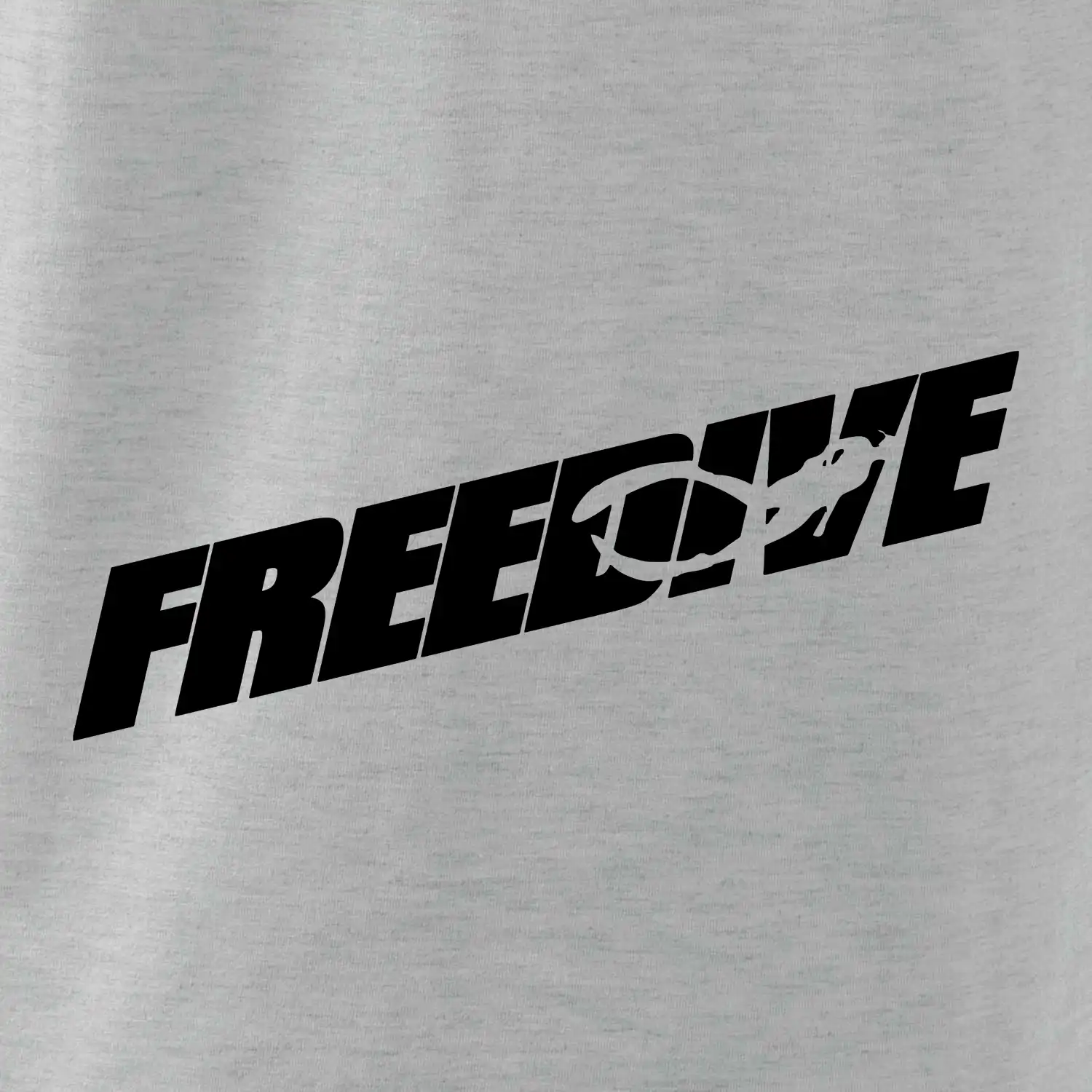 Freedive - nápis s potápěčem