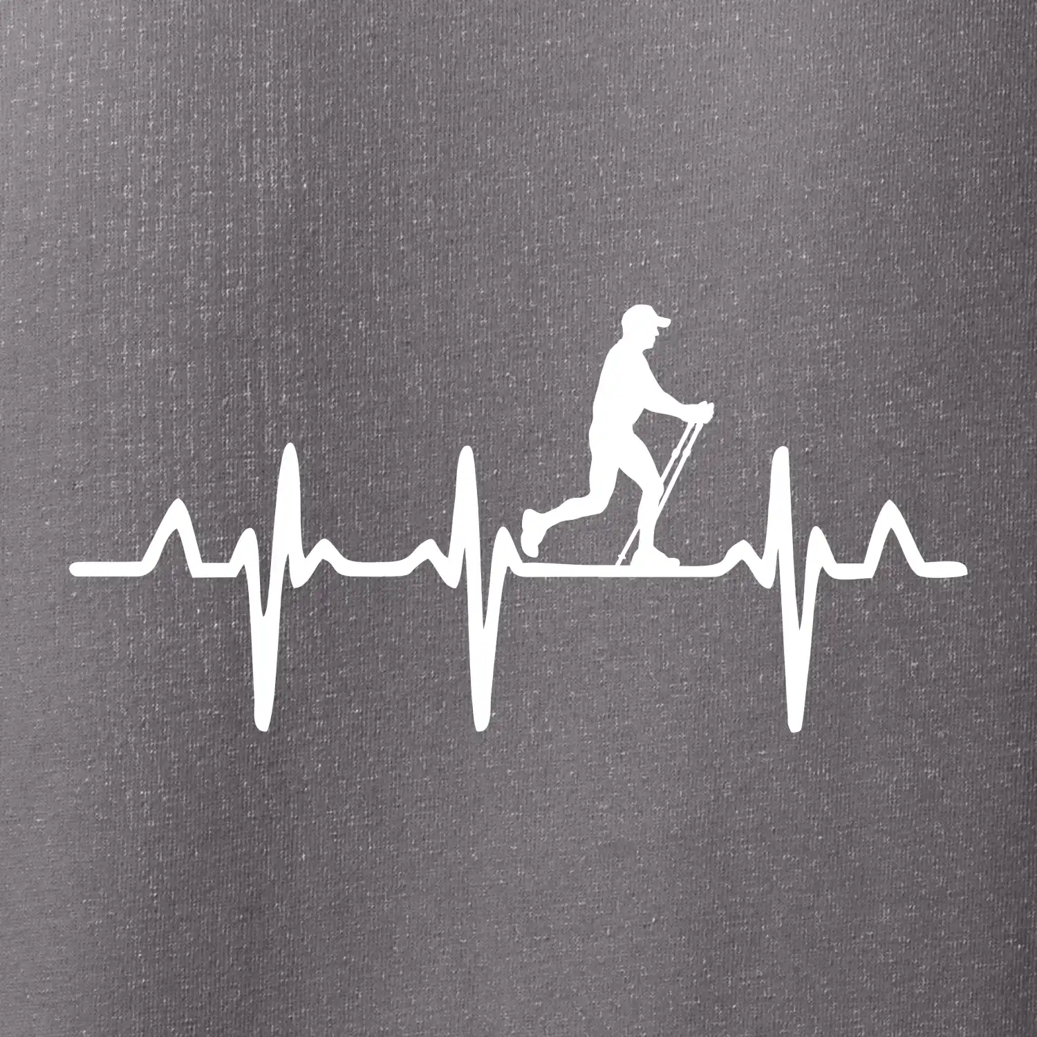 EKG nordic walking muž