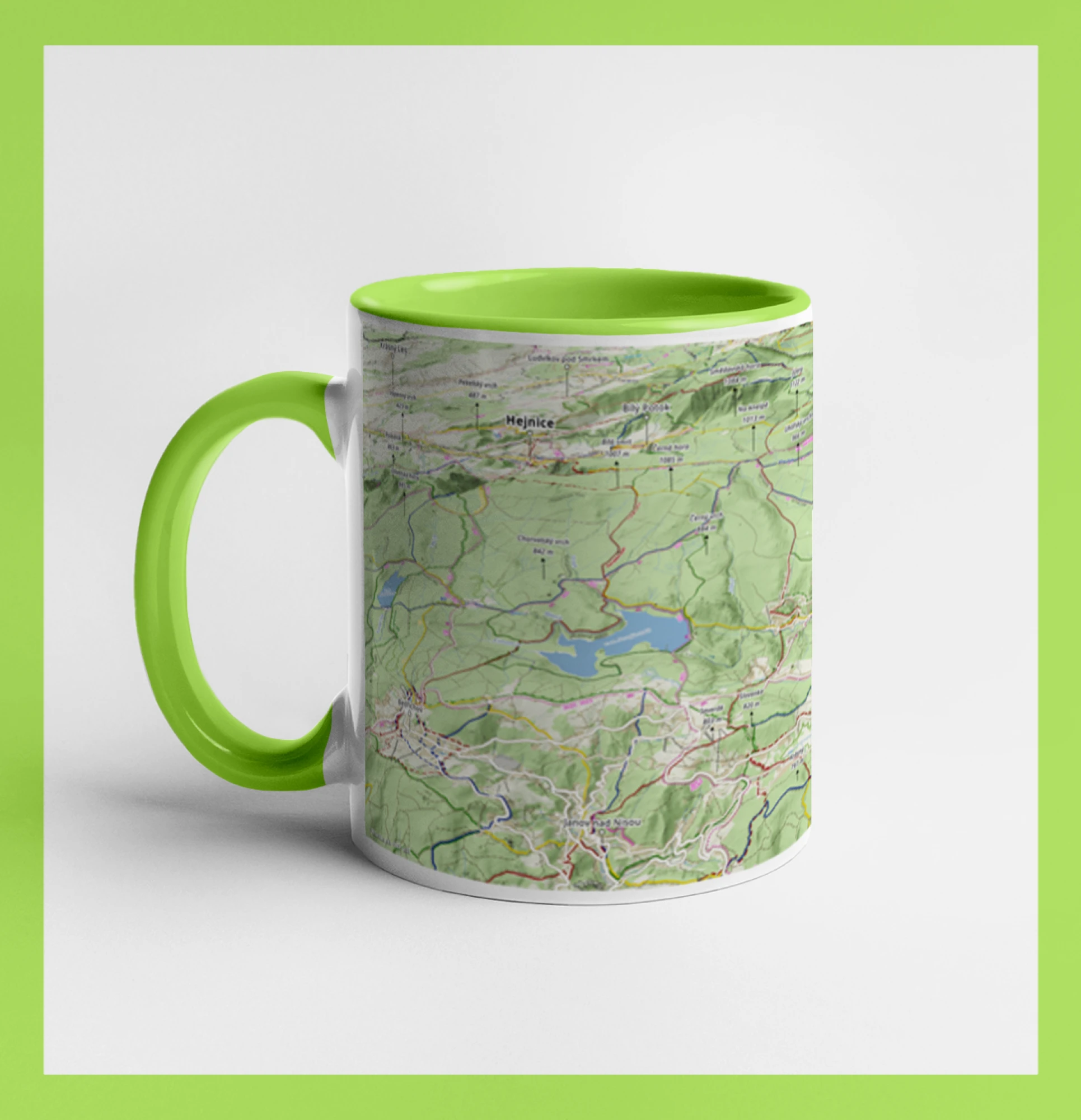 Jizerské hory mapa