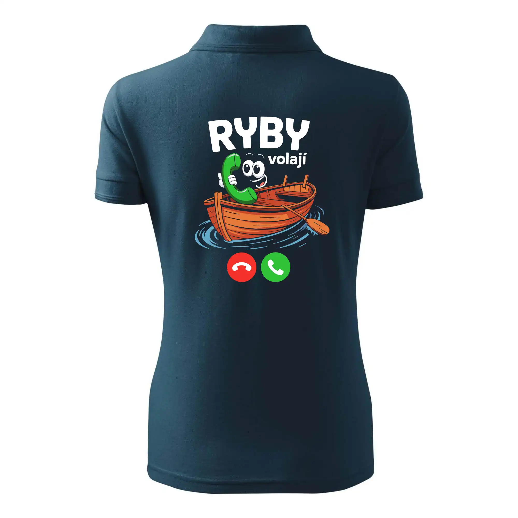 Karikatura ryby volají