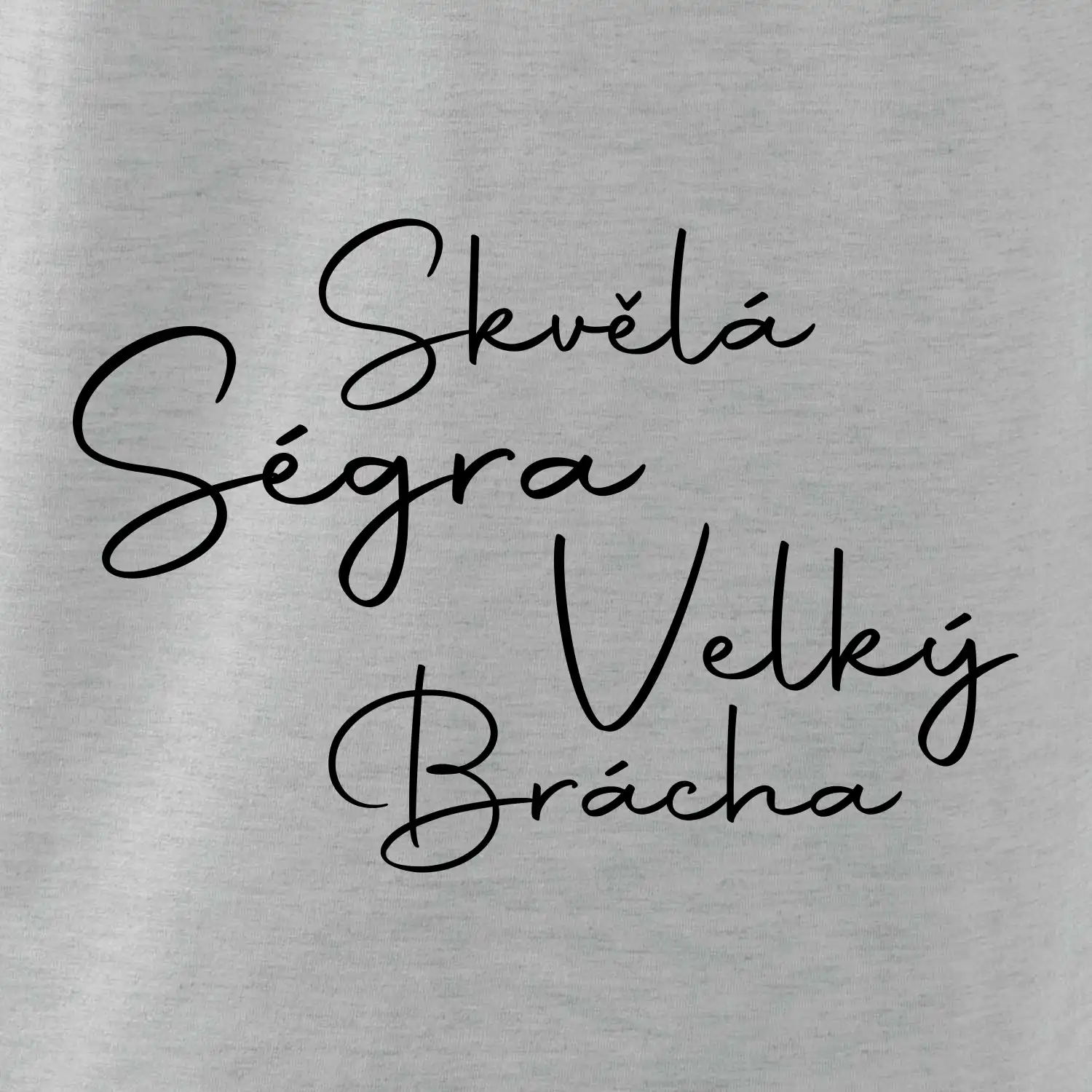 Velký brácha - nápis na zádech