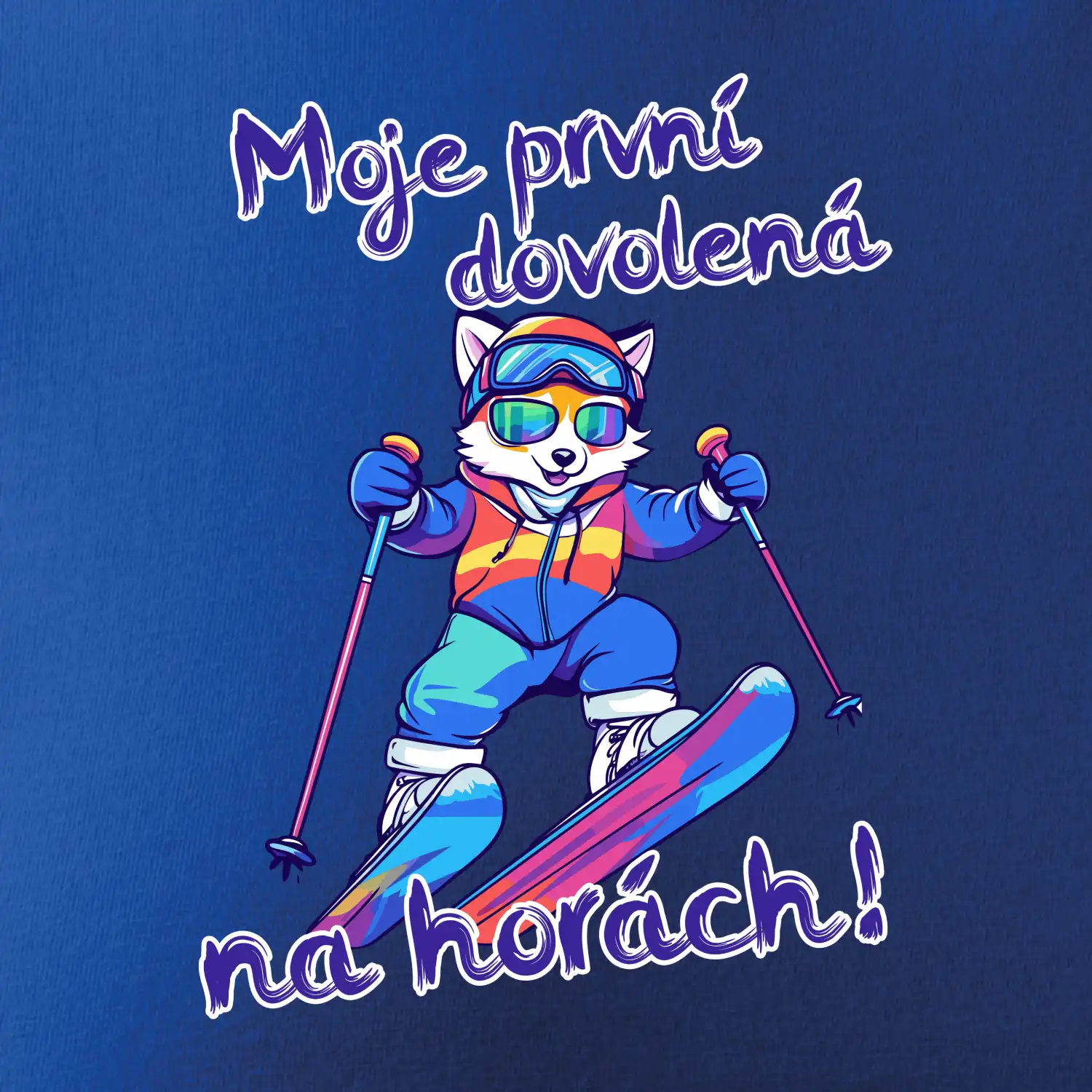 Moje první dovolená na horách modrá liška
