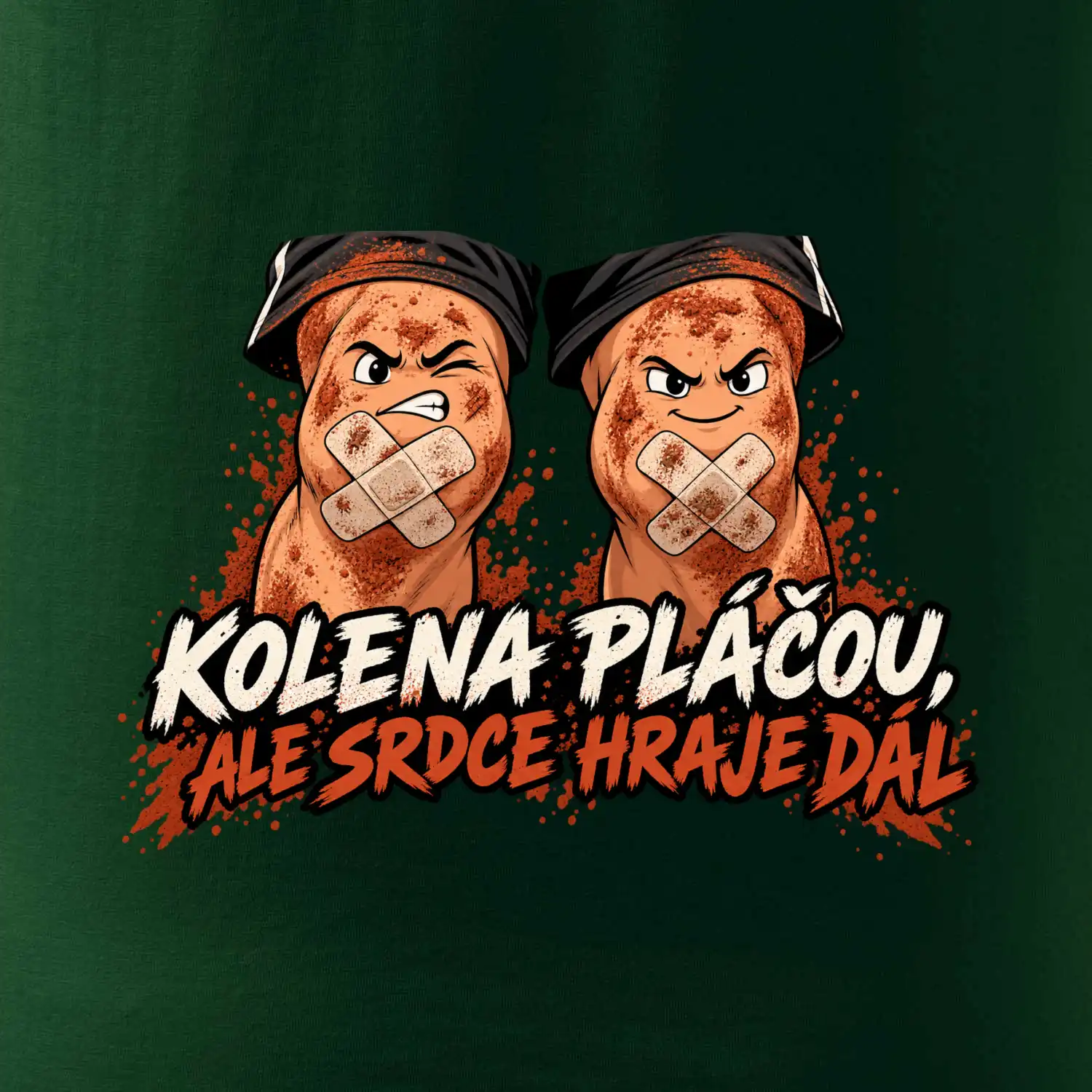 Nohejbal kolena pláčou srdce hraje