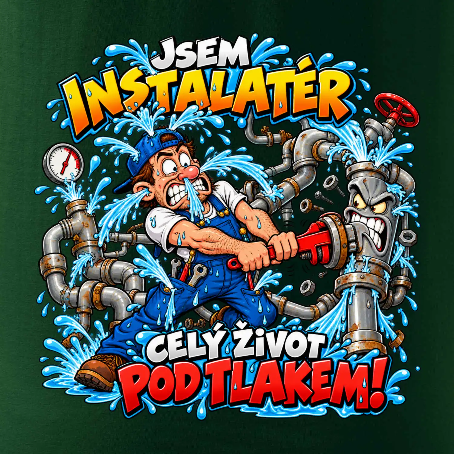 Instalatér celý život pod tlakem komiks