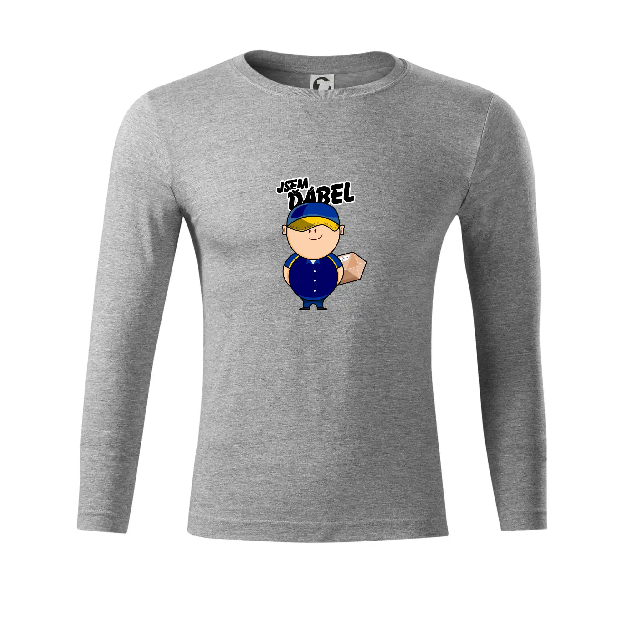 Jsem ďábel doručovatel modro žlutý