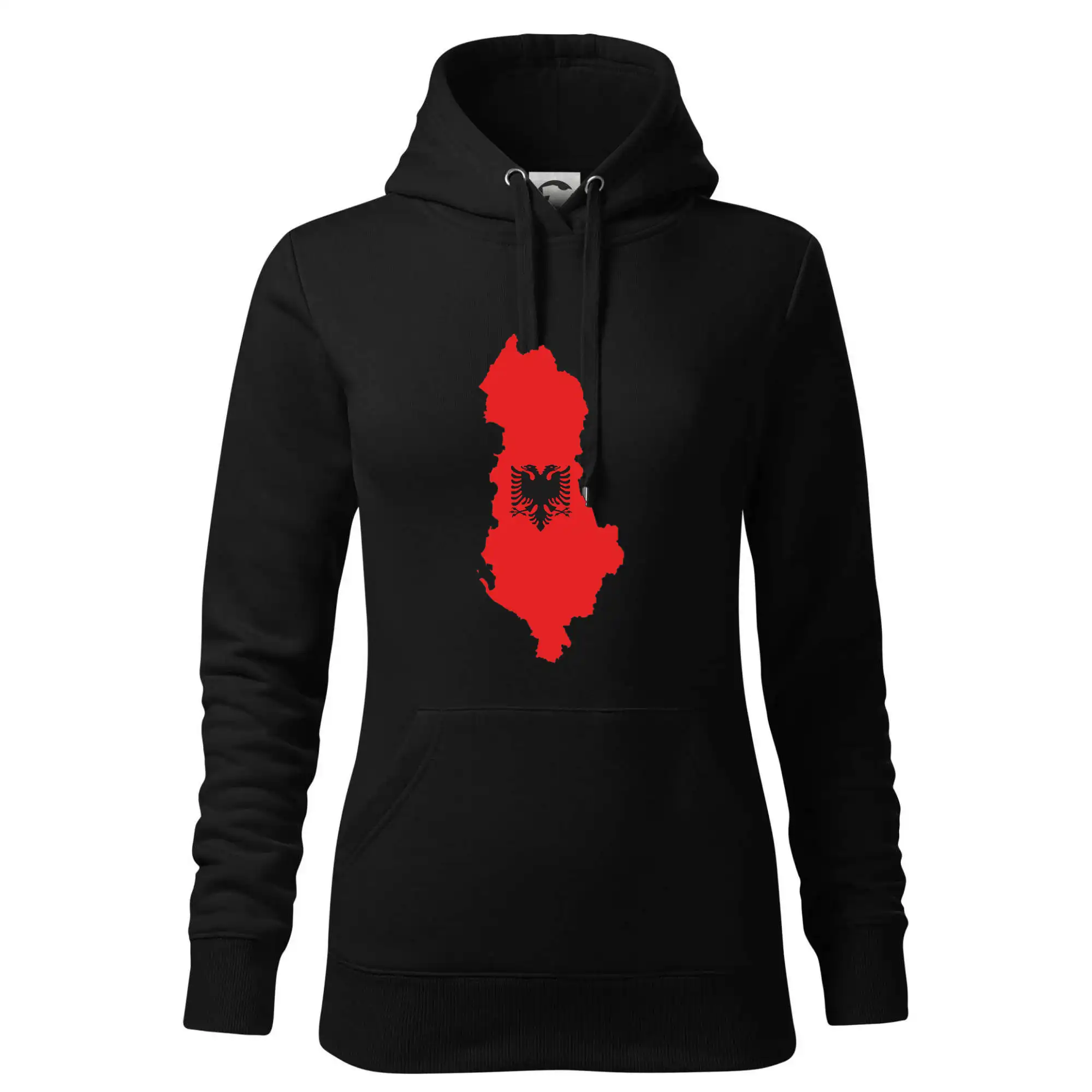 Albánie mapa a znak