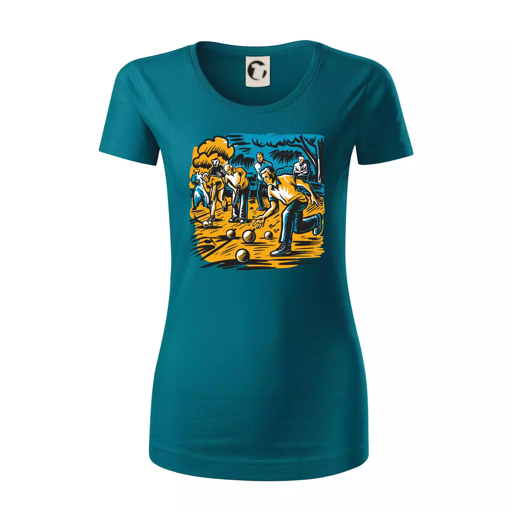 Petanque hra - modro oranžová