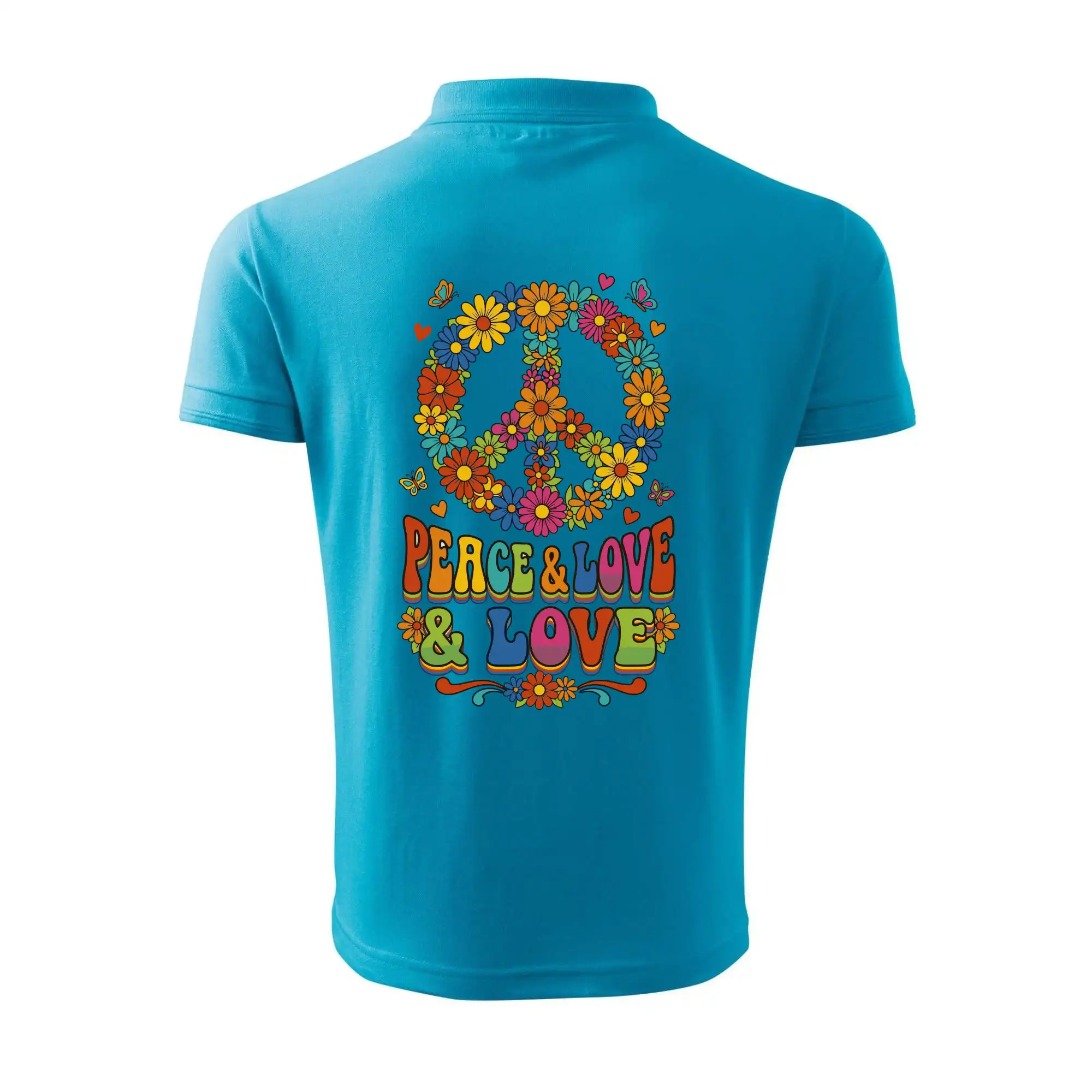 Peace and love - na výšku s květy