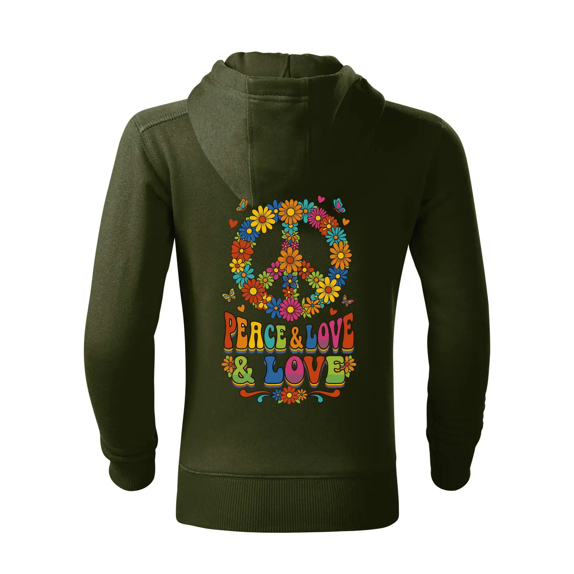 Peace and love - na výšku s květy
