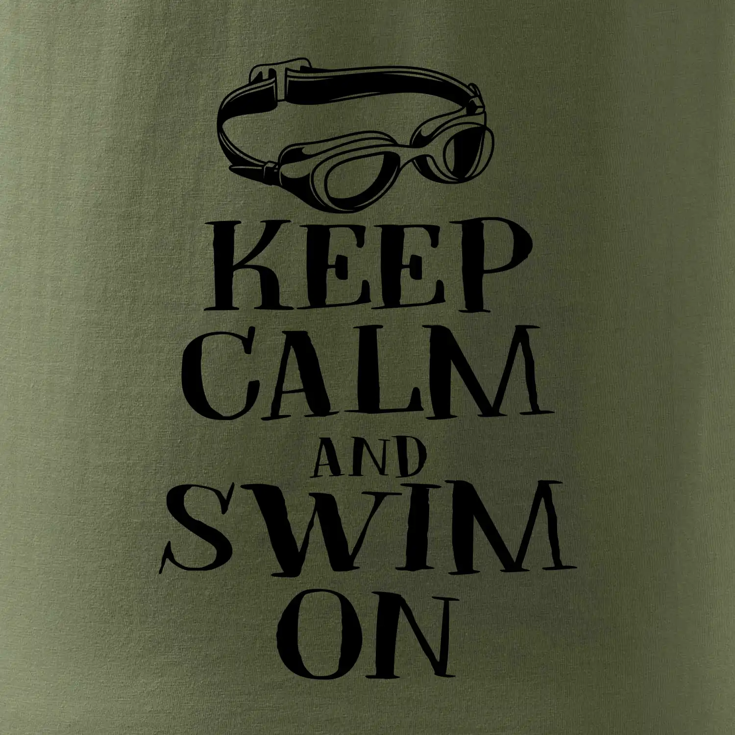Keep calm and swim on