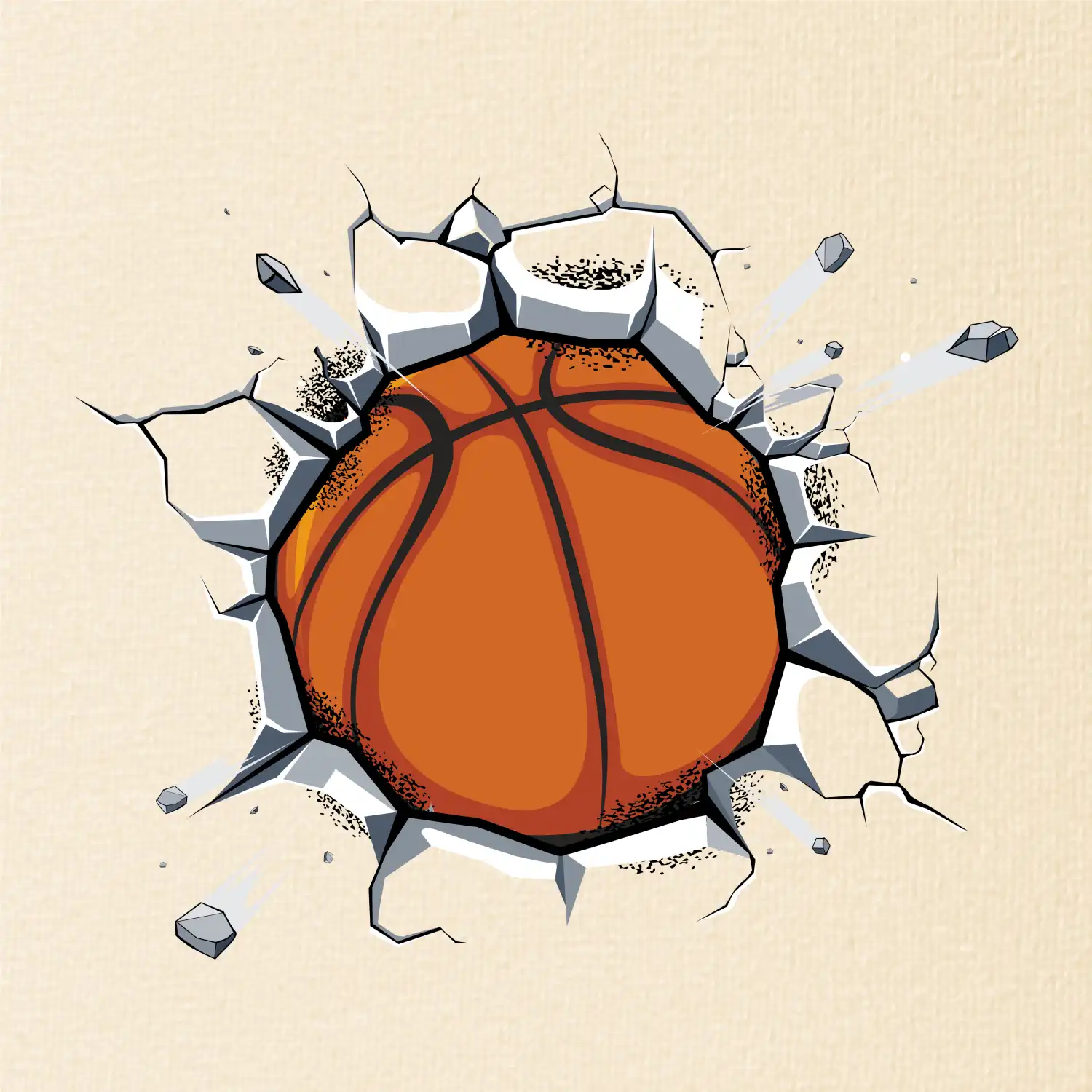 Basketbal míč v triku