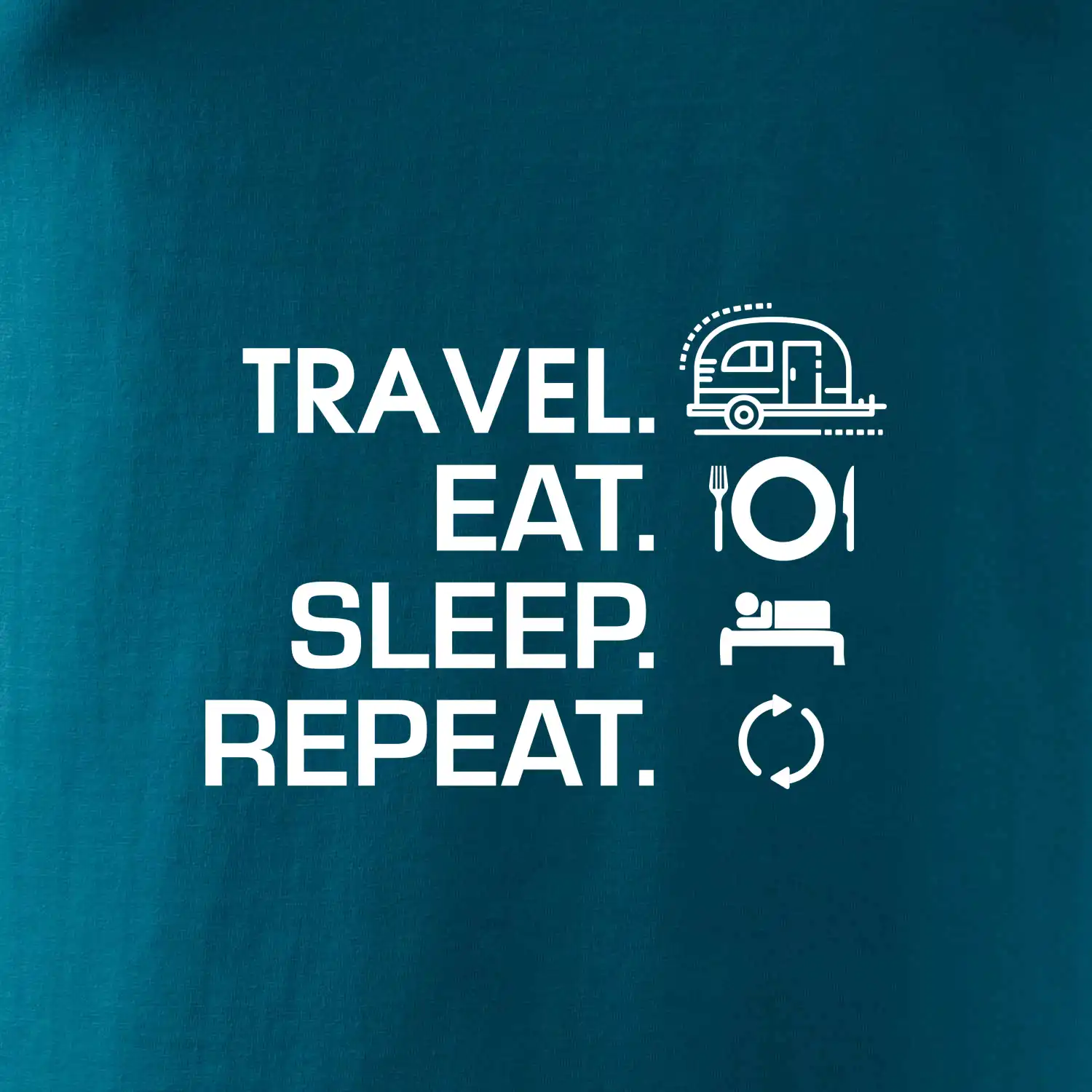 Eat sleep travel - Malý přívěs