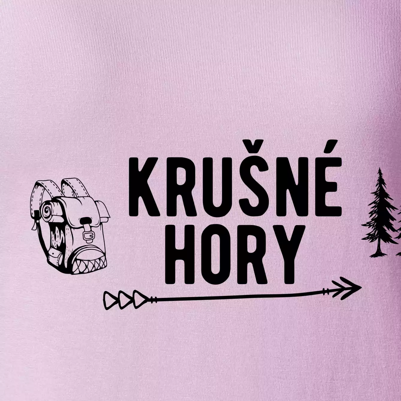 Krušné hory nápis