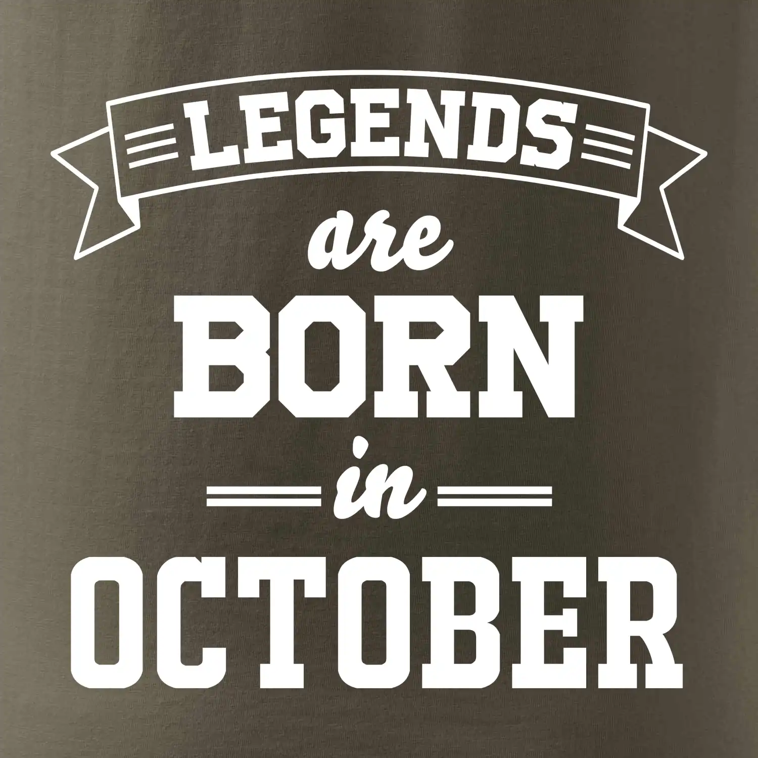 Legends are born in October