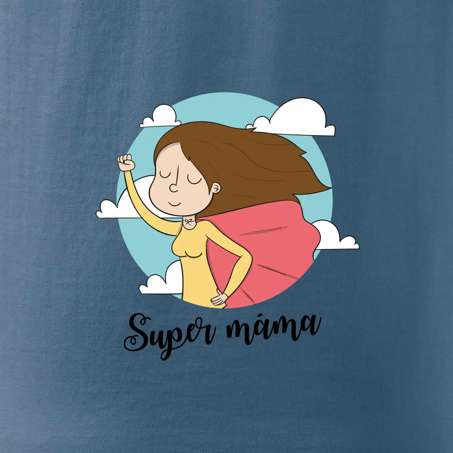 Kreslený obrázek Super máma