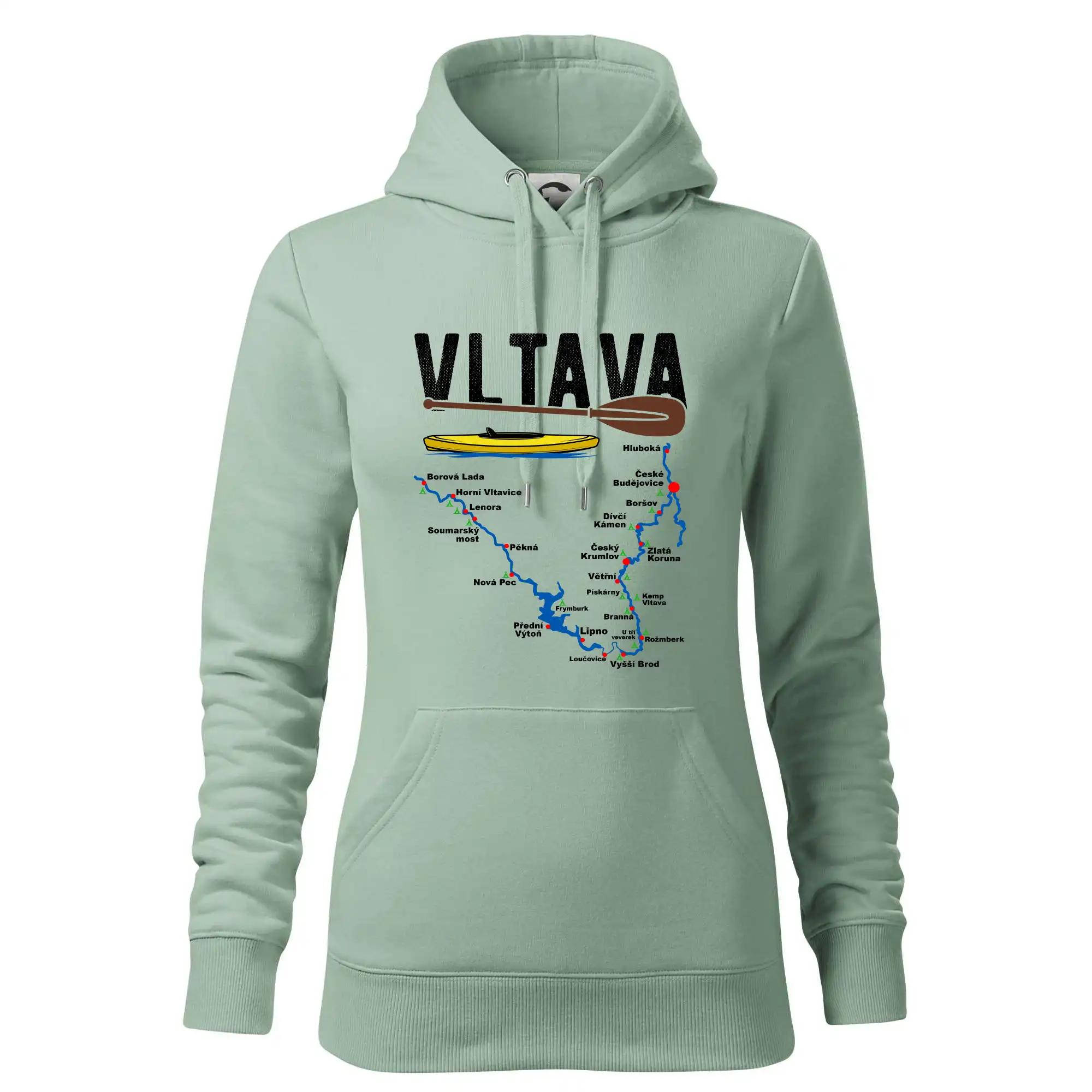Mapa řeky Vltavy