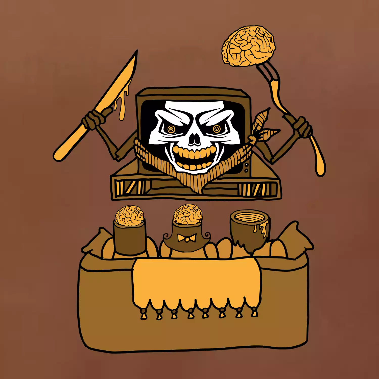 Mozkožrout - televize (Pecka design)