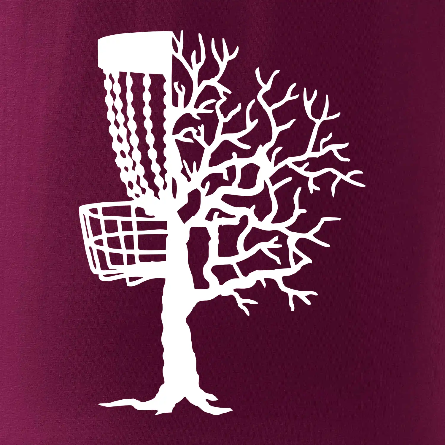 Disc golf pozor strom