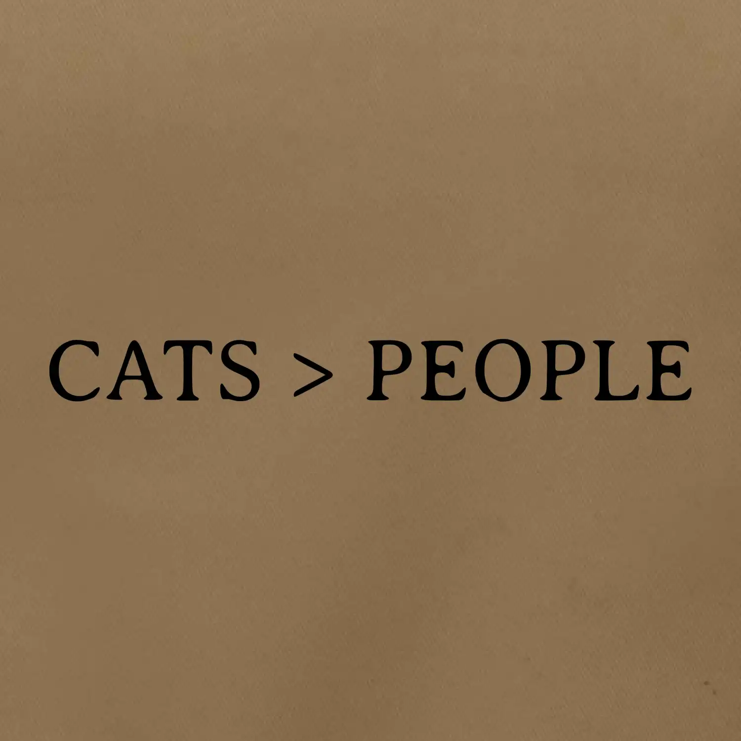 Cats > people