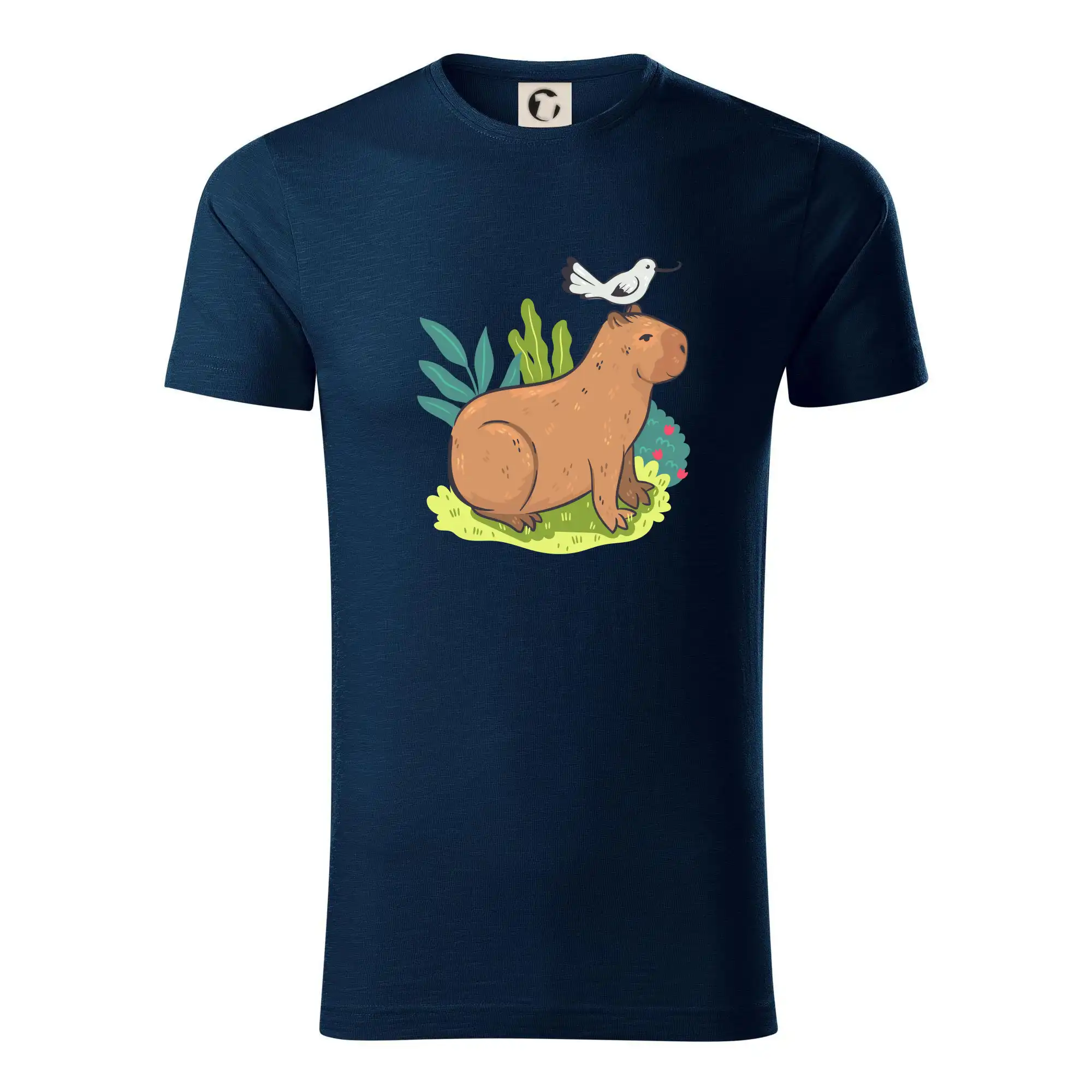 Kapybara a ptáček
