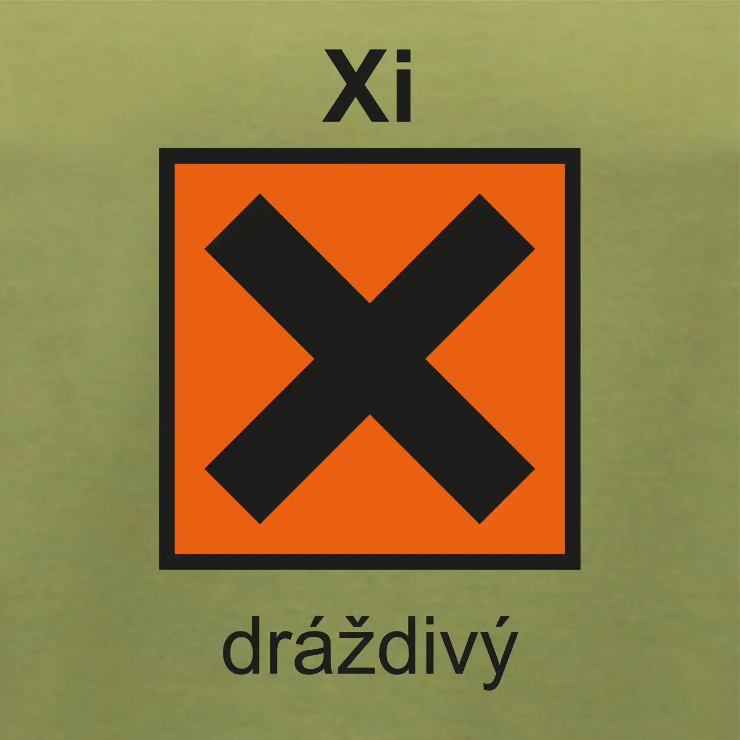 Xi Dráždivý - Výstražná tabulka na tričku