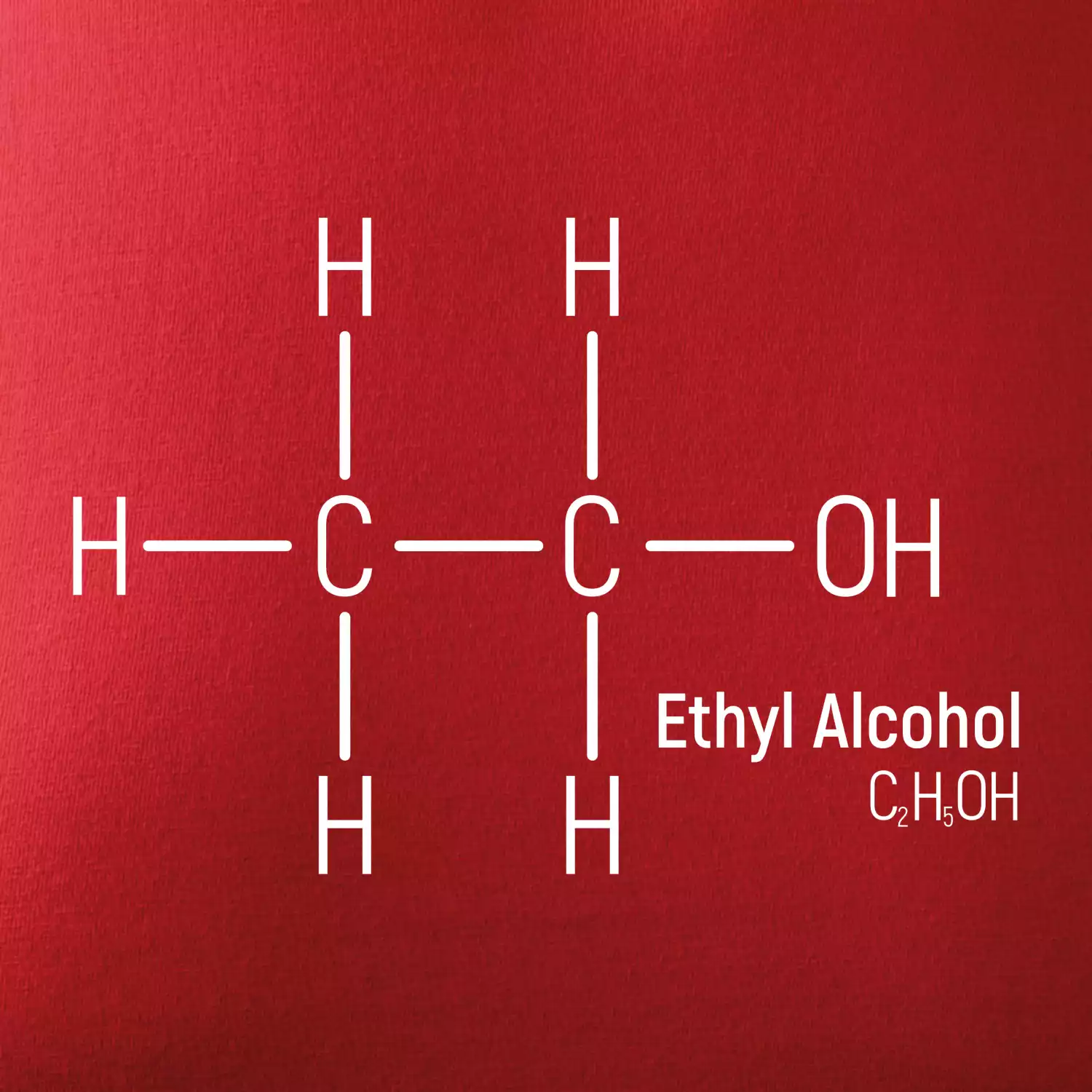 Molekulární struktura Ethanol