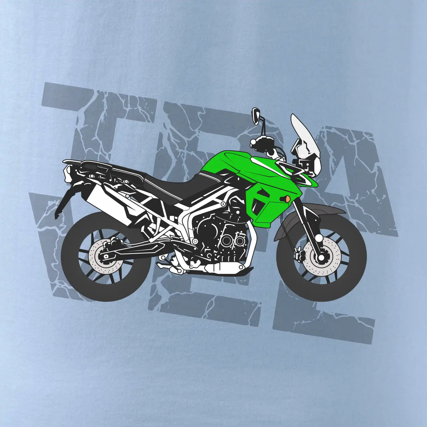 Cestovní enduro zelená