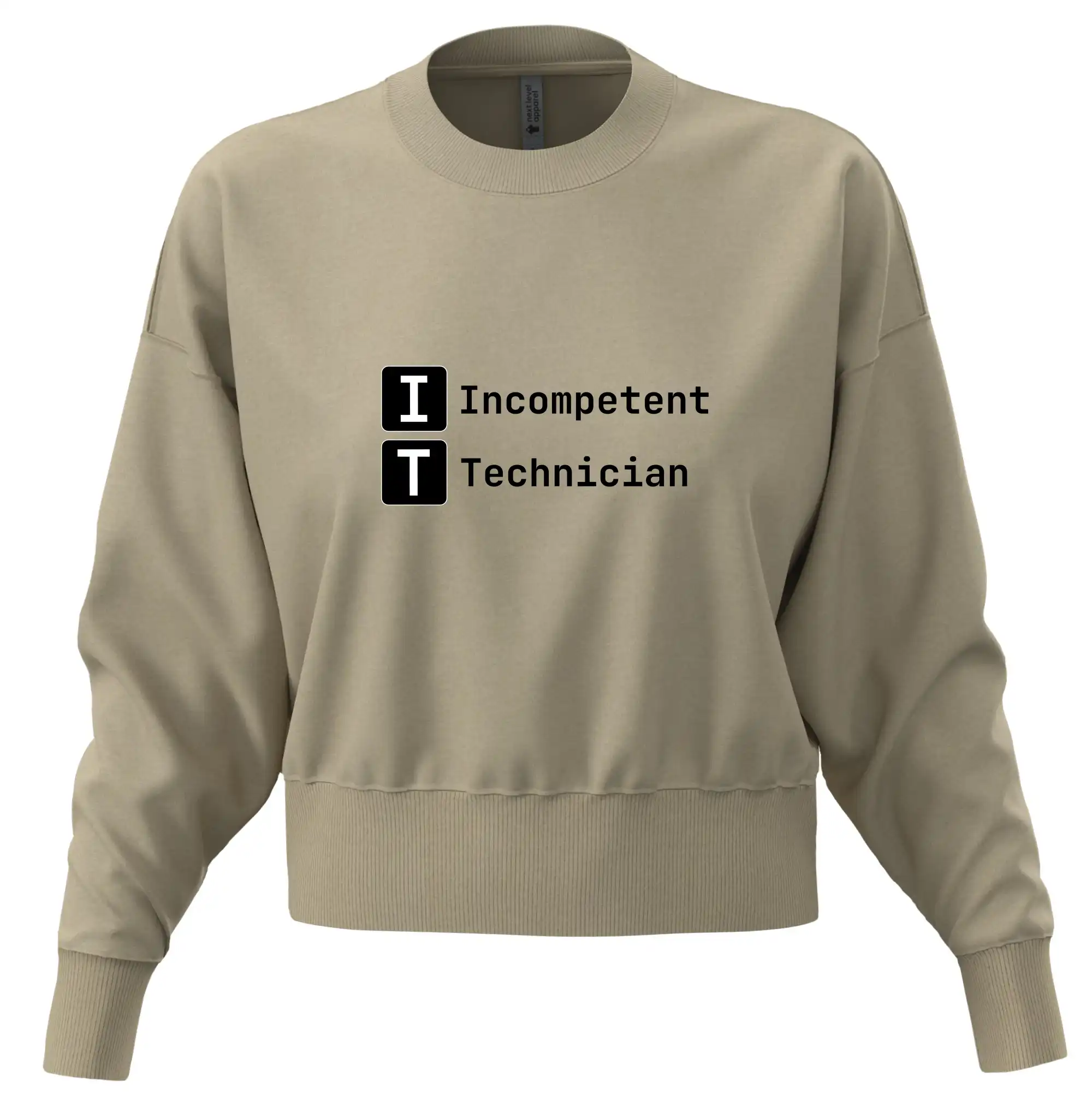 IT Nápis Incompetent Technician