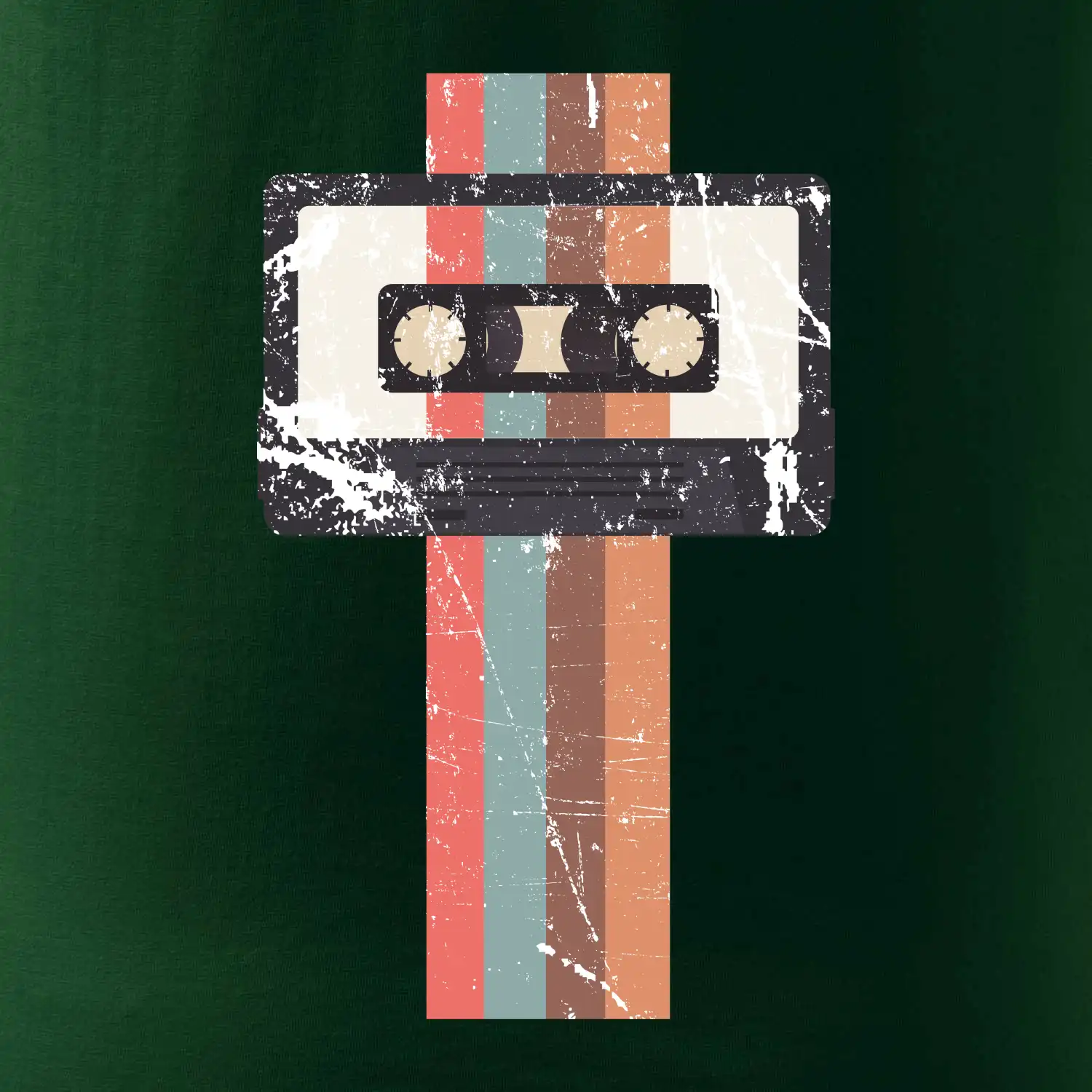 Retro kazeta - pruhy