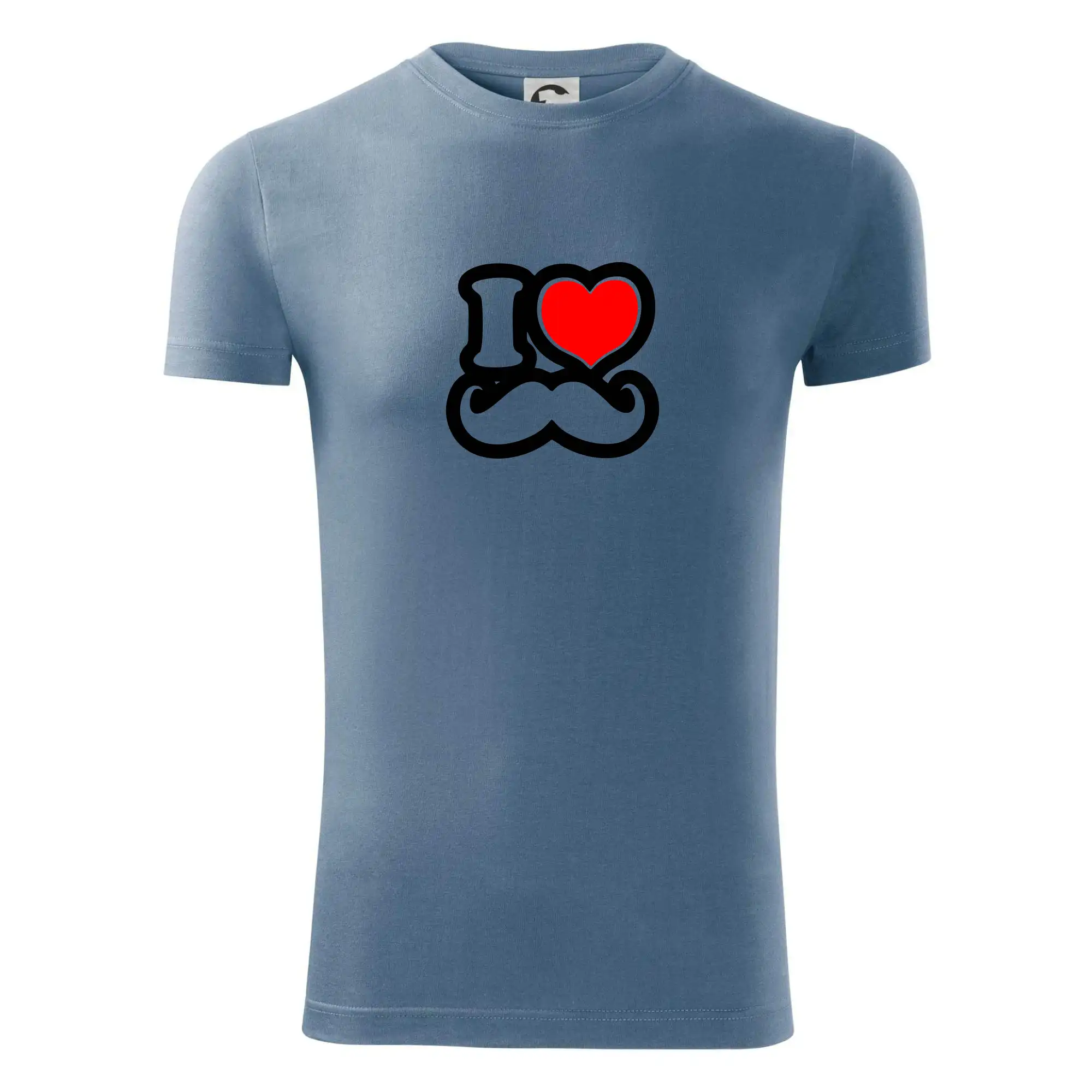 i love mustache - obrys