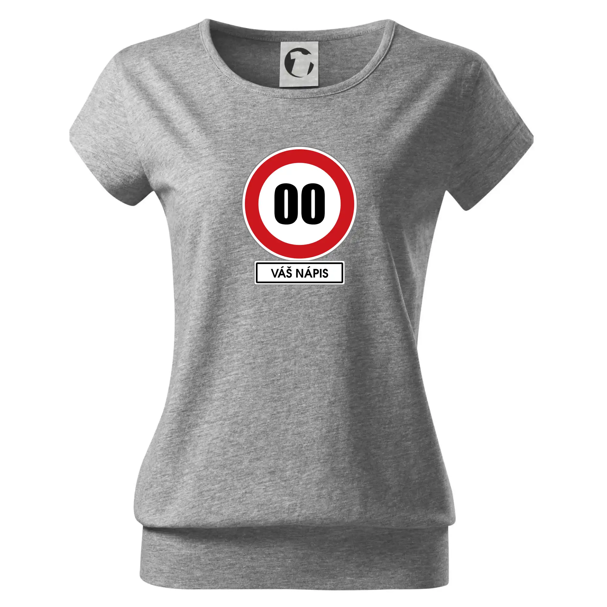 Dopravní značka - rychlost - váš nápis