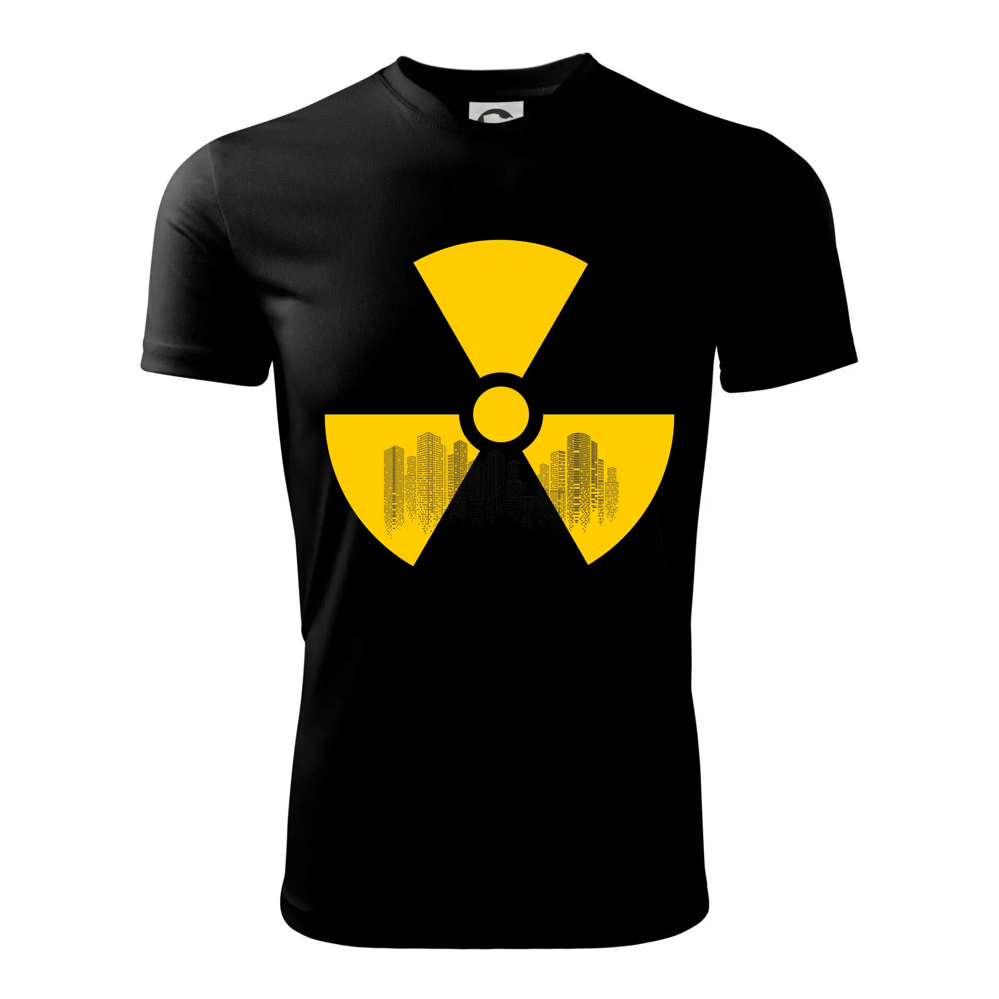 Radioaktivita - silueta města