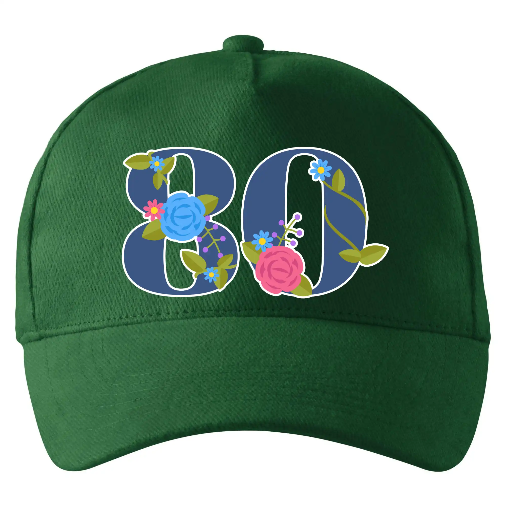 Květinové číslo kreslené - 80