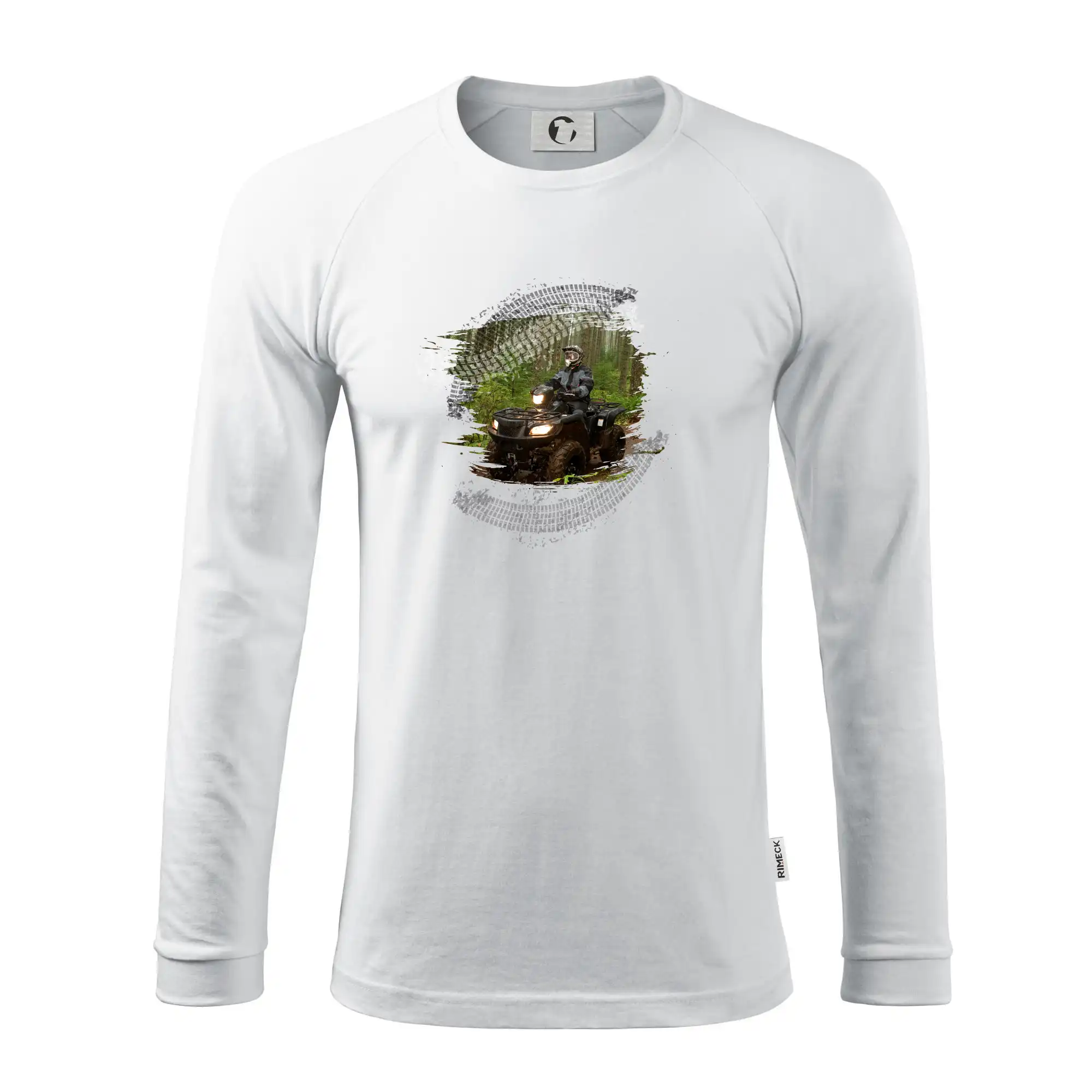 ATV čtyřkolka v lese