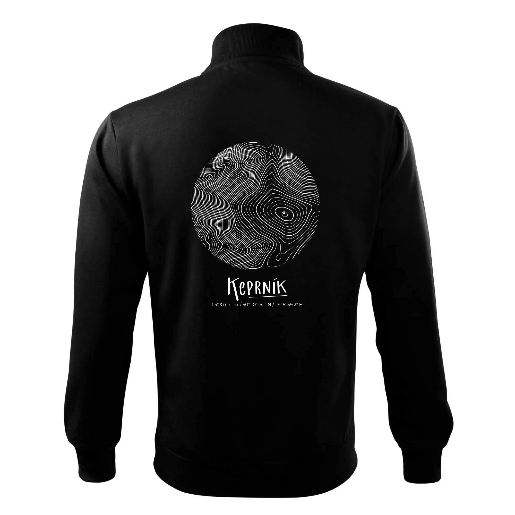 Keprník - vrstevnice v kruhu