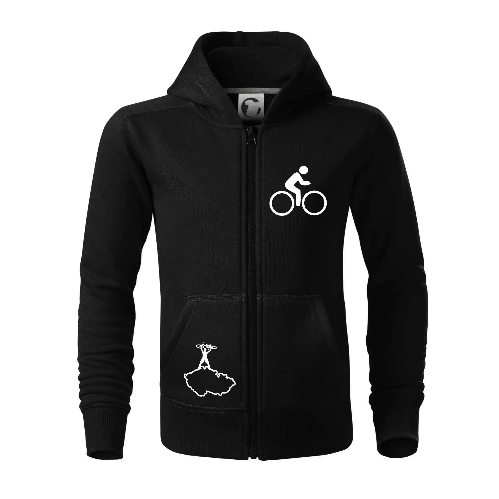 Mapa ČR + kolo na prsu